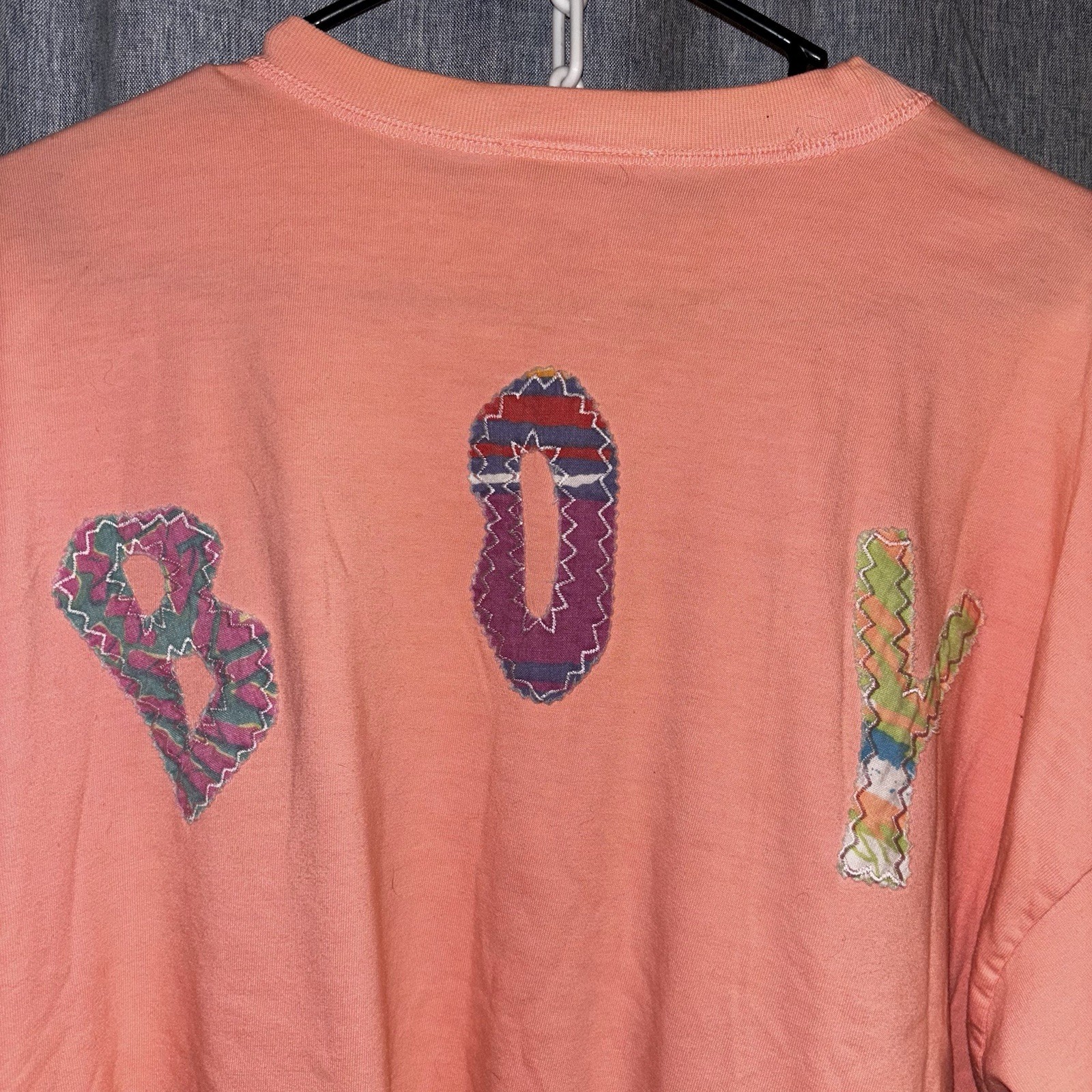 Vtg Bugle Boy Shirt Womens Crop Top With Drawstring 80s 90s Pink Workout