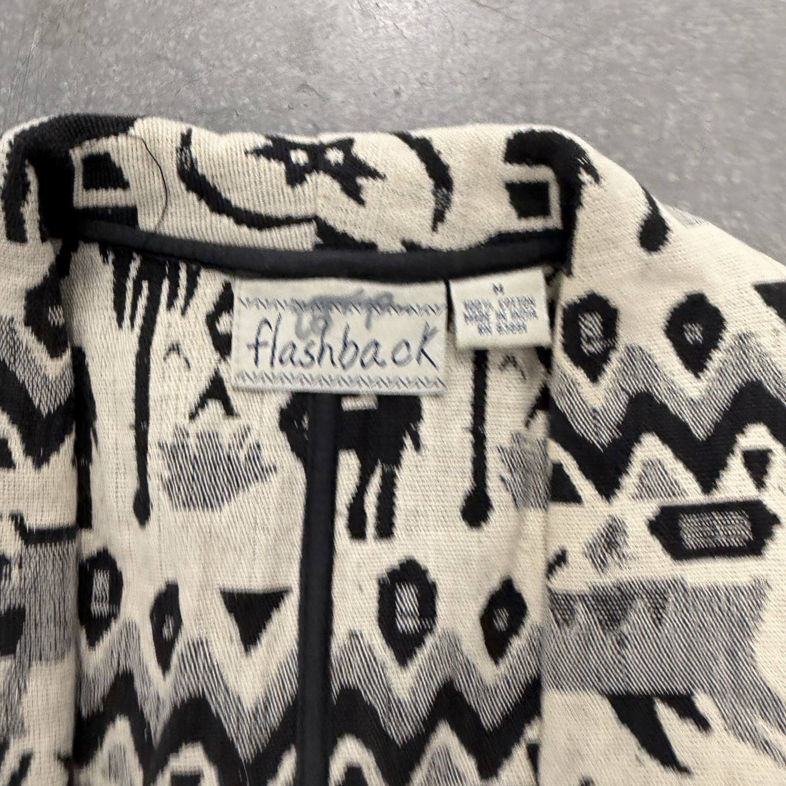 Vintage Flashback Southwestern Aztec Crop Jacket