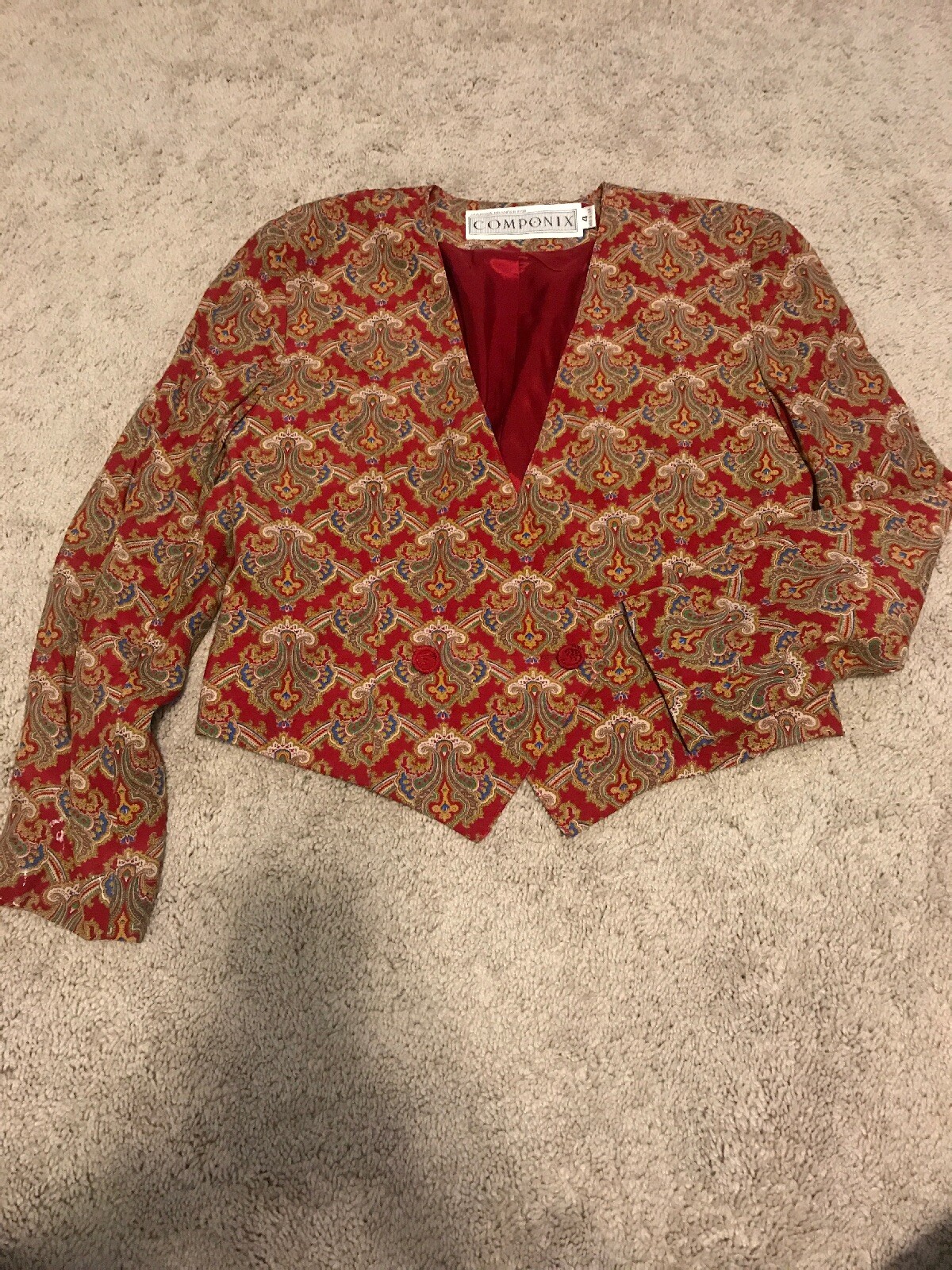 Marsha Brander For Componix Blazer Size 4 Vintage