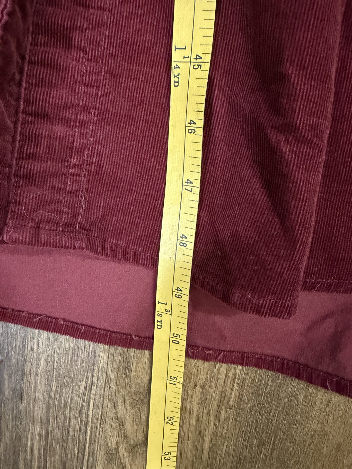 Vintage FADS Corduroy Midi Shirt Dress Modest Cottagecore Burgundy 18W