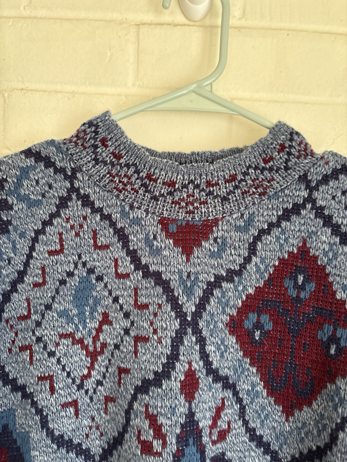 Vintage Classic Elements Knit Mock Neck Pullover Sweater Womens M Grandmacore