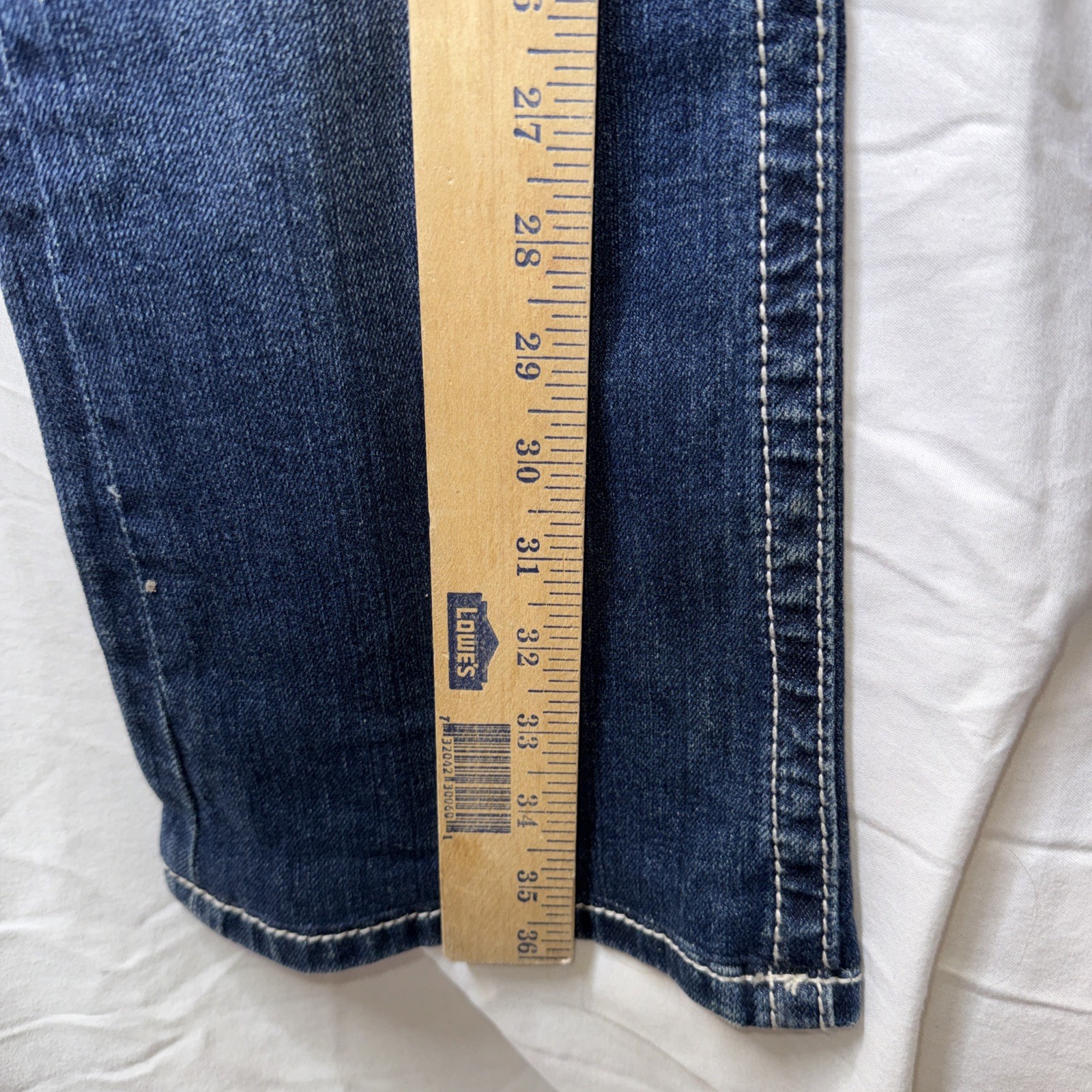 Miss Me Women 27 Boot Cut Dk Wash Jeans Embellished Pockets JP5014 PreO V Gd