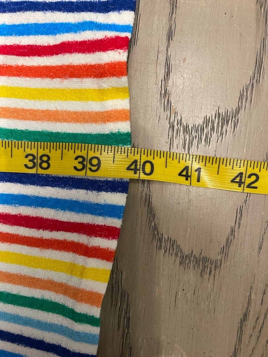 Vintage 1970s Rainbow Striped Terry Cloth Cover-up Dress House Dress