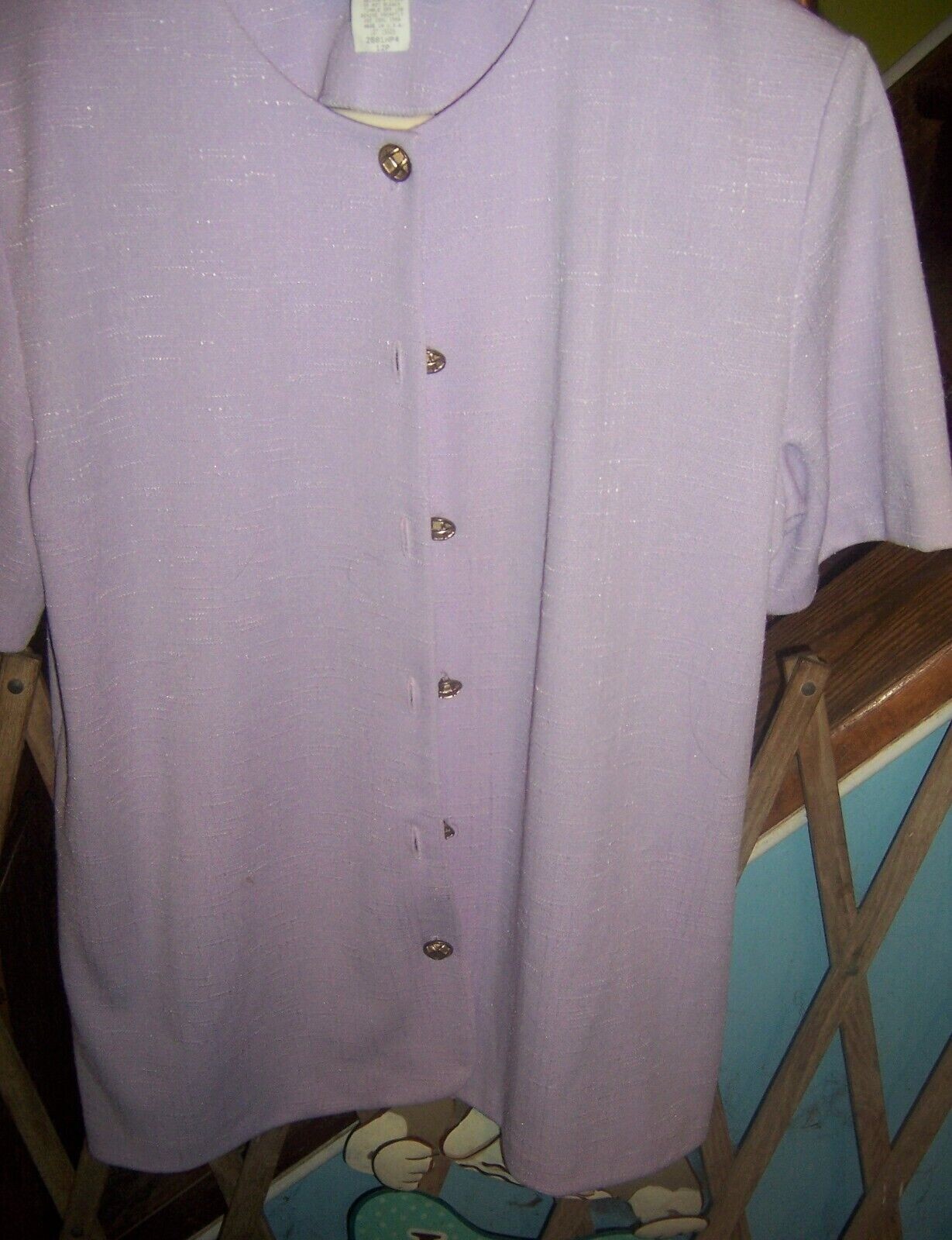 NANCY II (Made in USA) Lilac Two-Piece Polyester Skirt Suit – SIZE 12P
