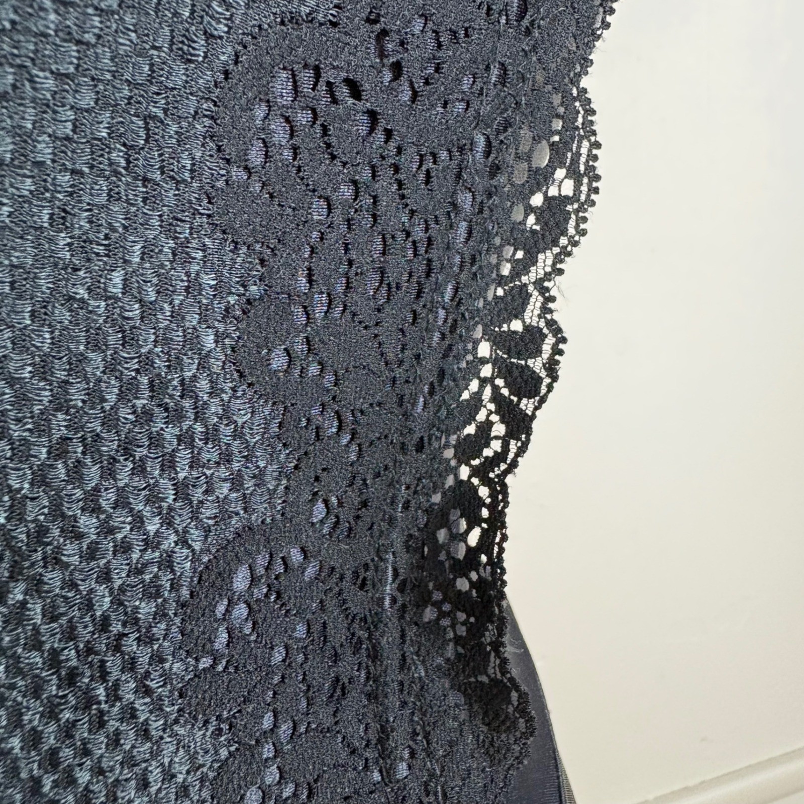 Partners Intimates Vtg Body Shaper Girdle Size 34B Black Lace Trim Strapless