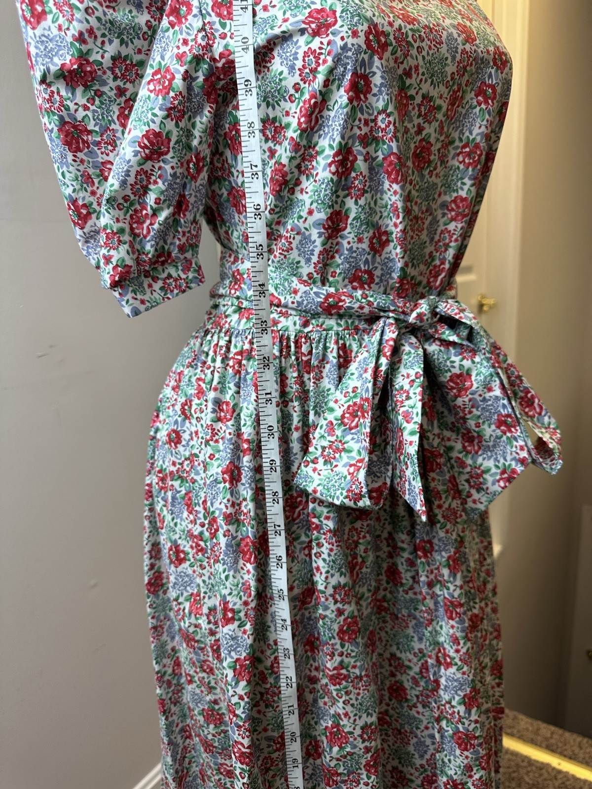 Pre-owned Vintage Laura Ashley Floral Print Maxi Dress Size 4