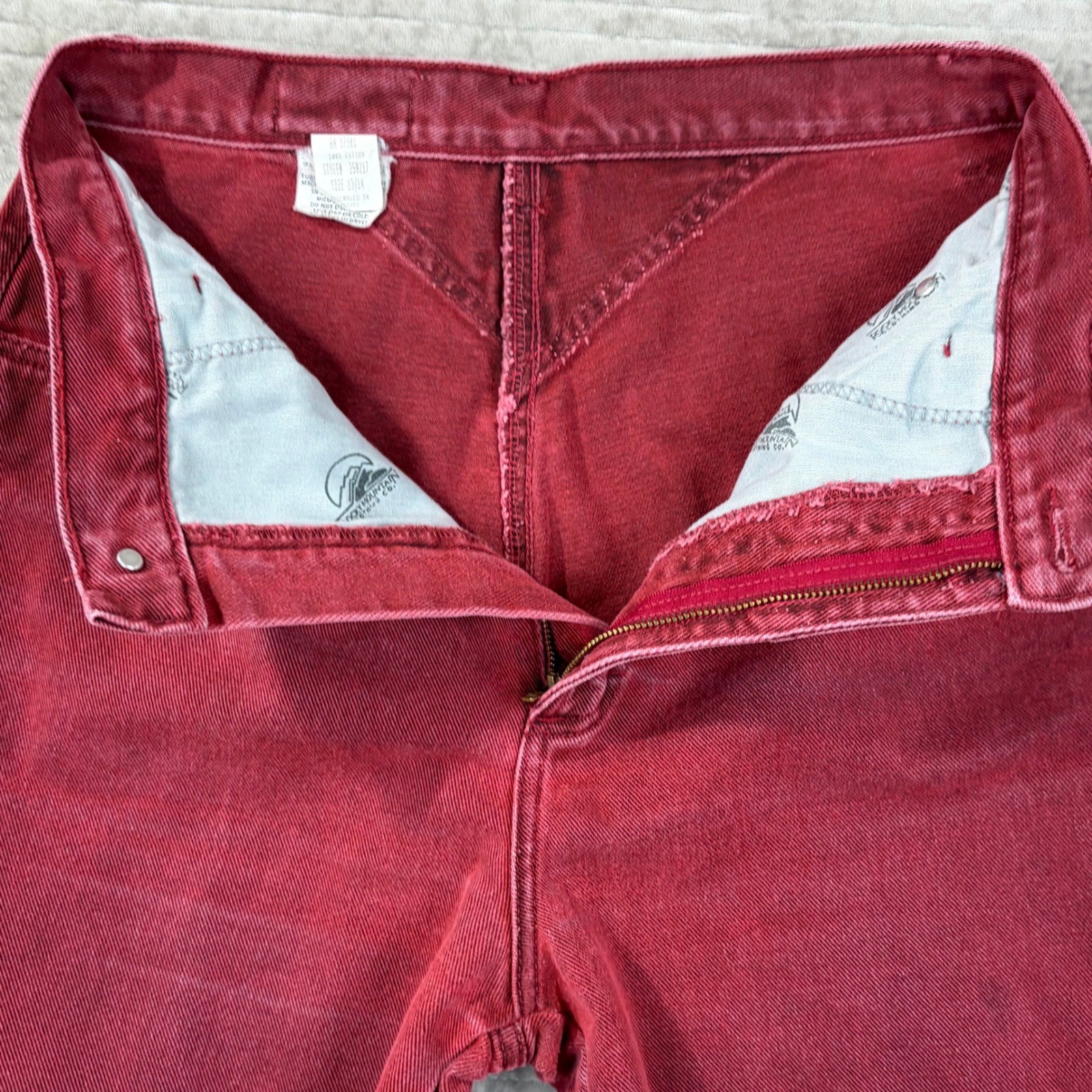 Rocky Mountain Vintage Bareback High Waisted Western Jeans Red Tapered 13/14