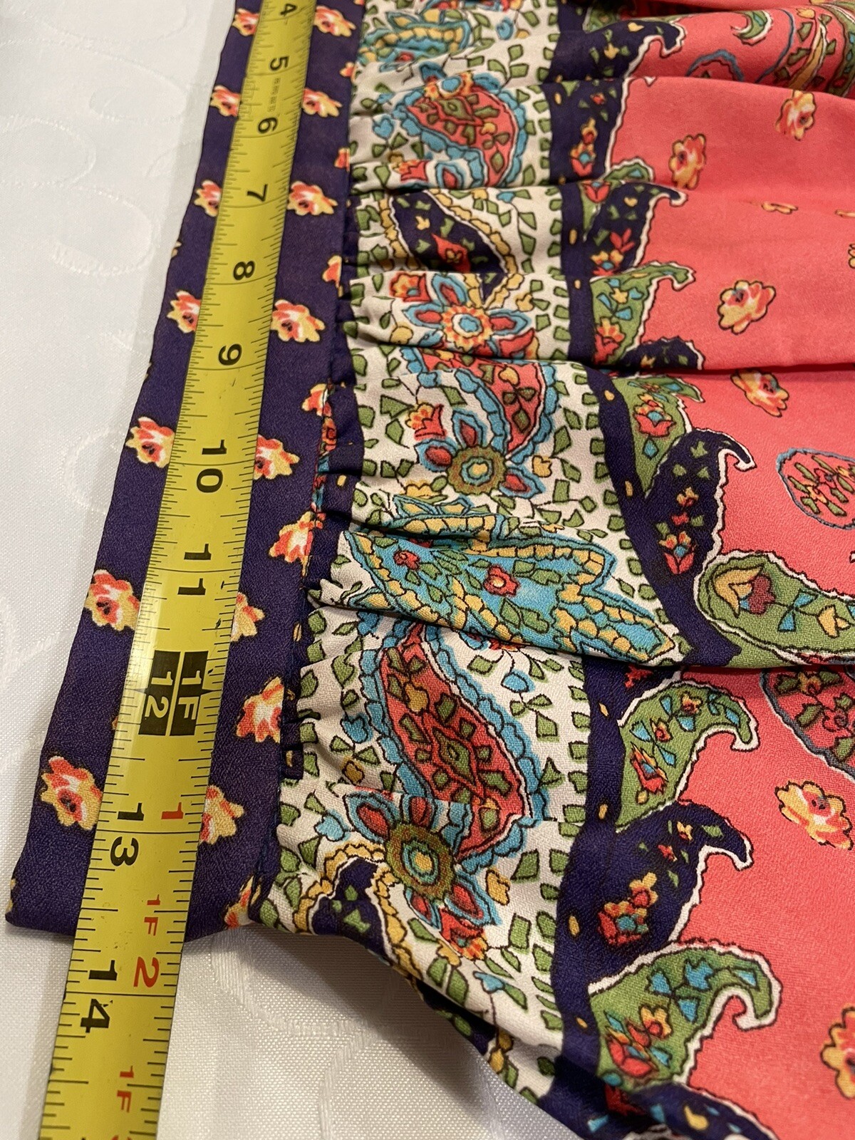 Vintage Maxi Skirt By Malbe Original 60 70 Glitter Psychedelic Boho Size 9/10