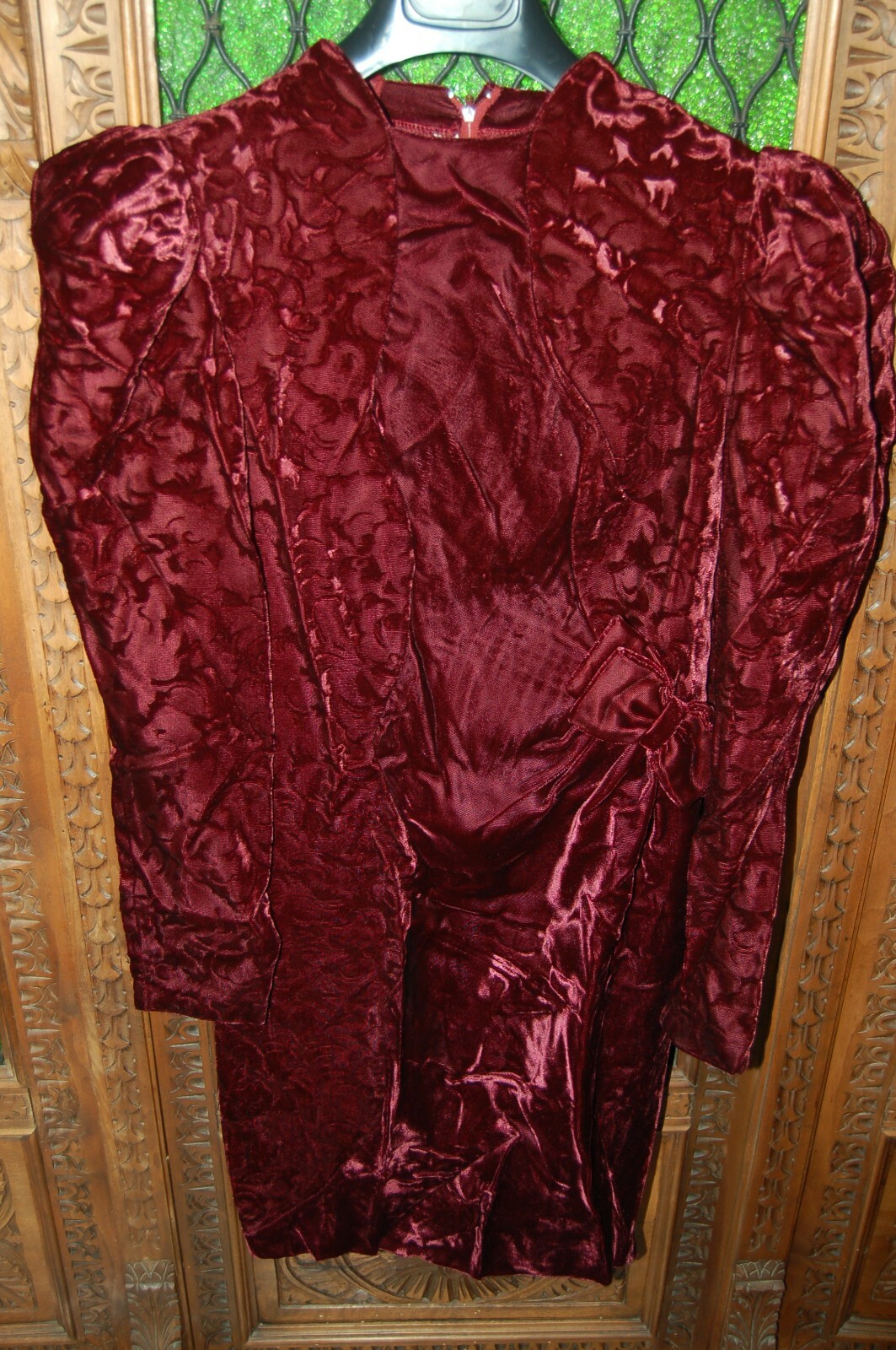 „Images”, women’s dress, cardinal red, 100% rayon, size 44, vintage