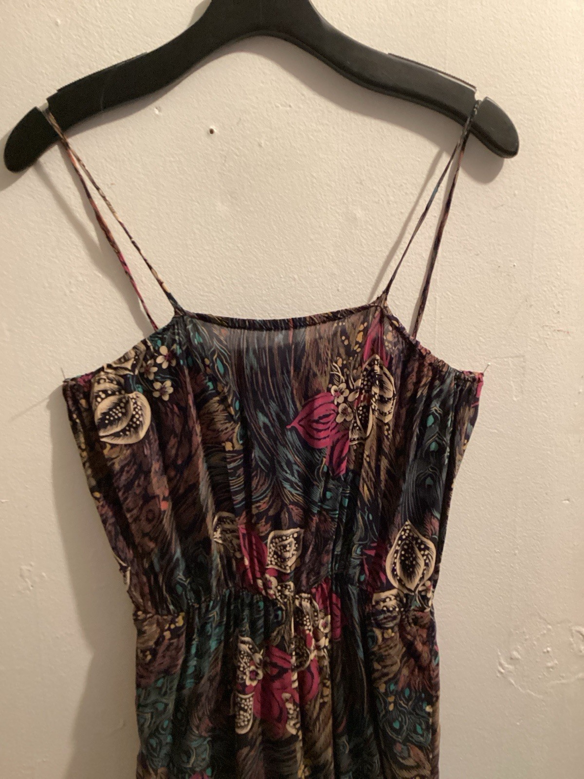 vintage 70’s floral silk crepe disco jumpsuit w/ blouse sz M