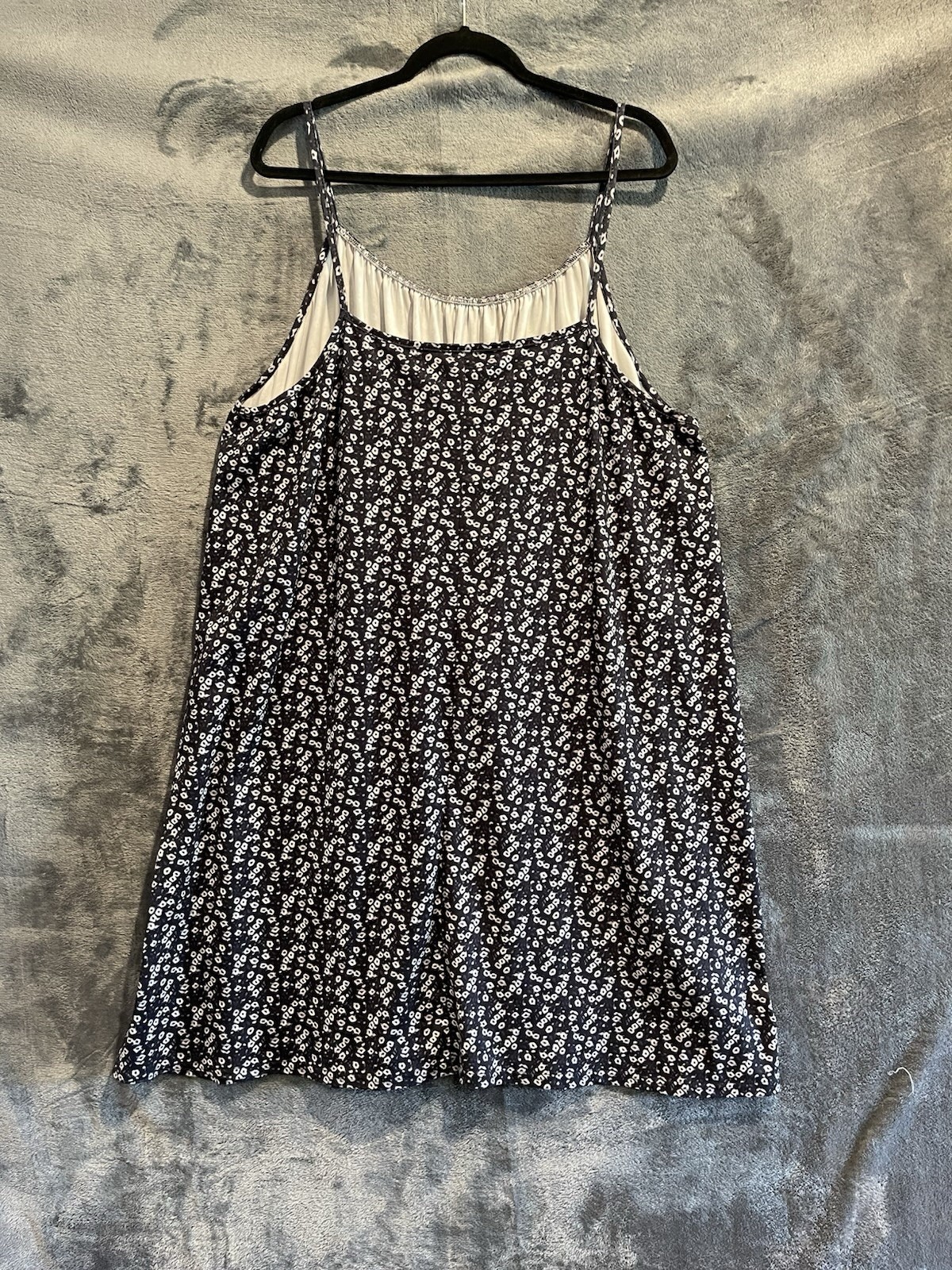 Women’s Plus Size 5X House Dress Nightgown Black White Casual
