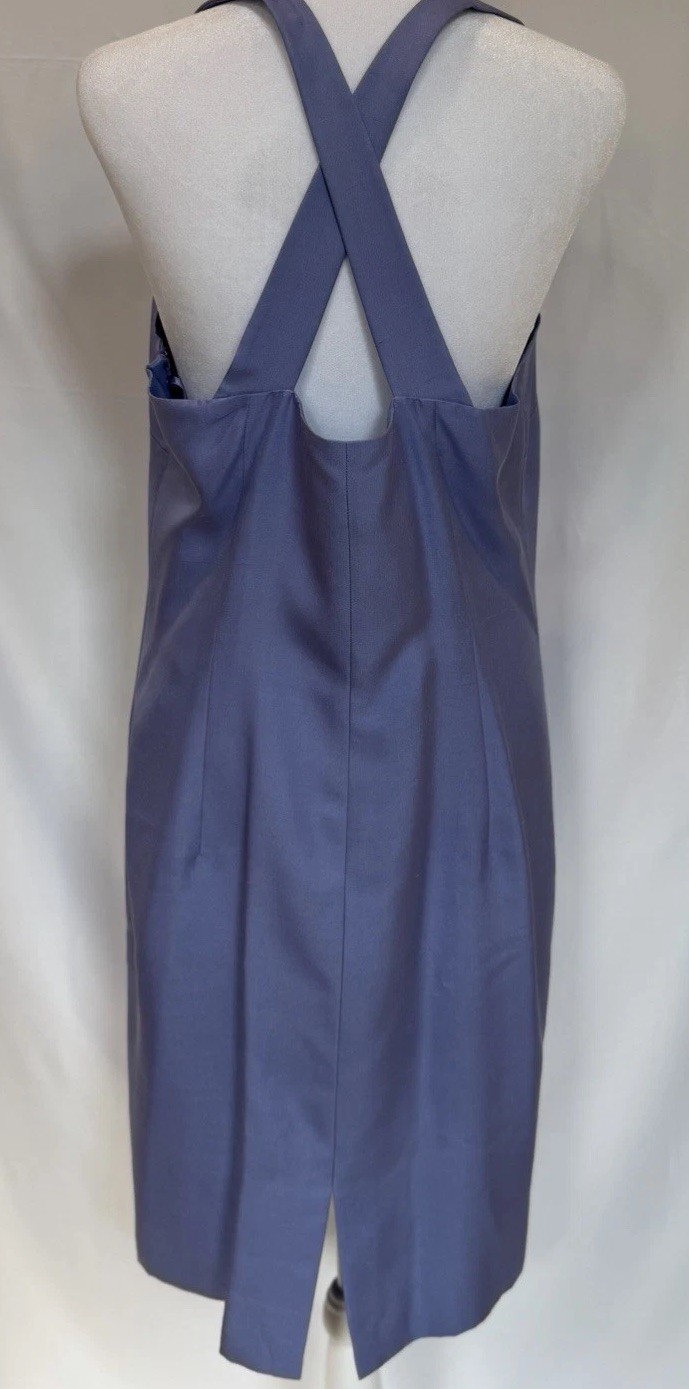 Vintage Ann Taylor Women’s 100% Silk, with acetate lining, cross back dress.