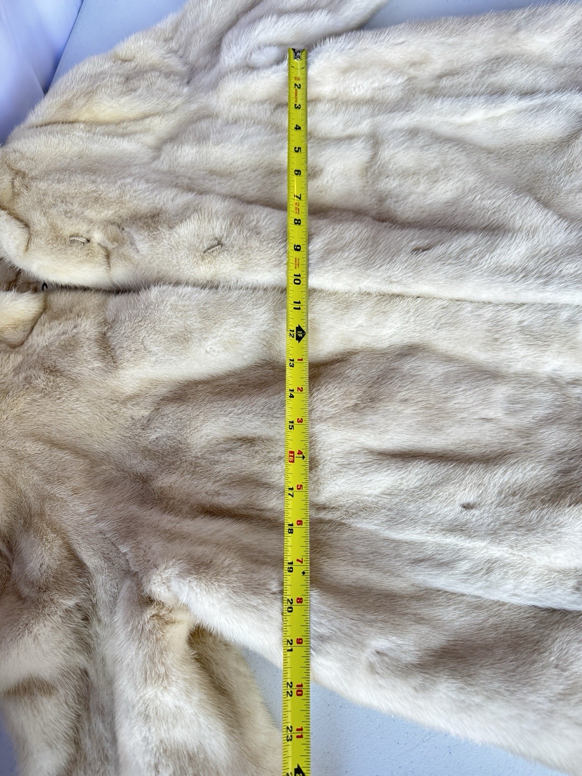 Vintage Evans Fur Coat Jacket Beige Soft Chic Chicago Paris Milan