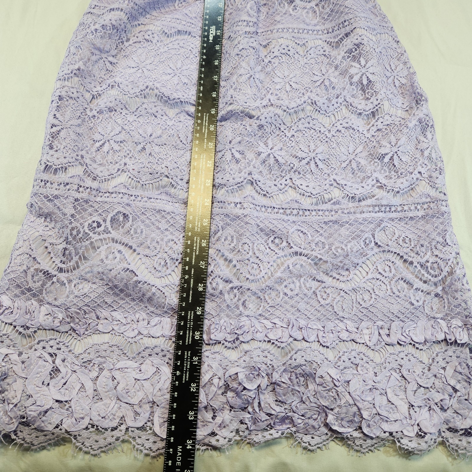 Vintage 1960’s Jo Ed Sophisticates Lace Lilac Womens Dress Extra Small XS Petite