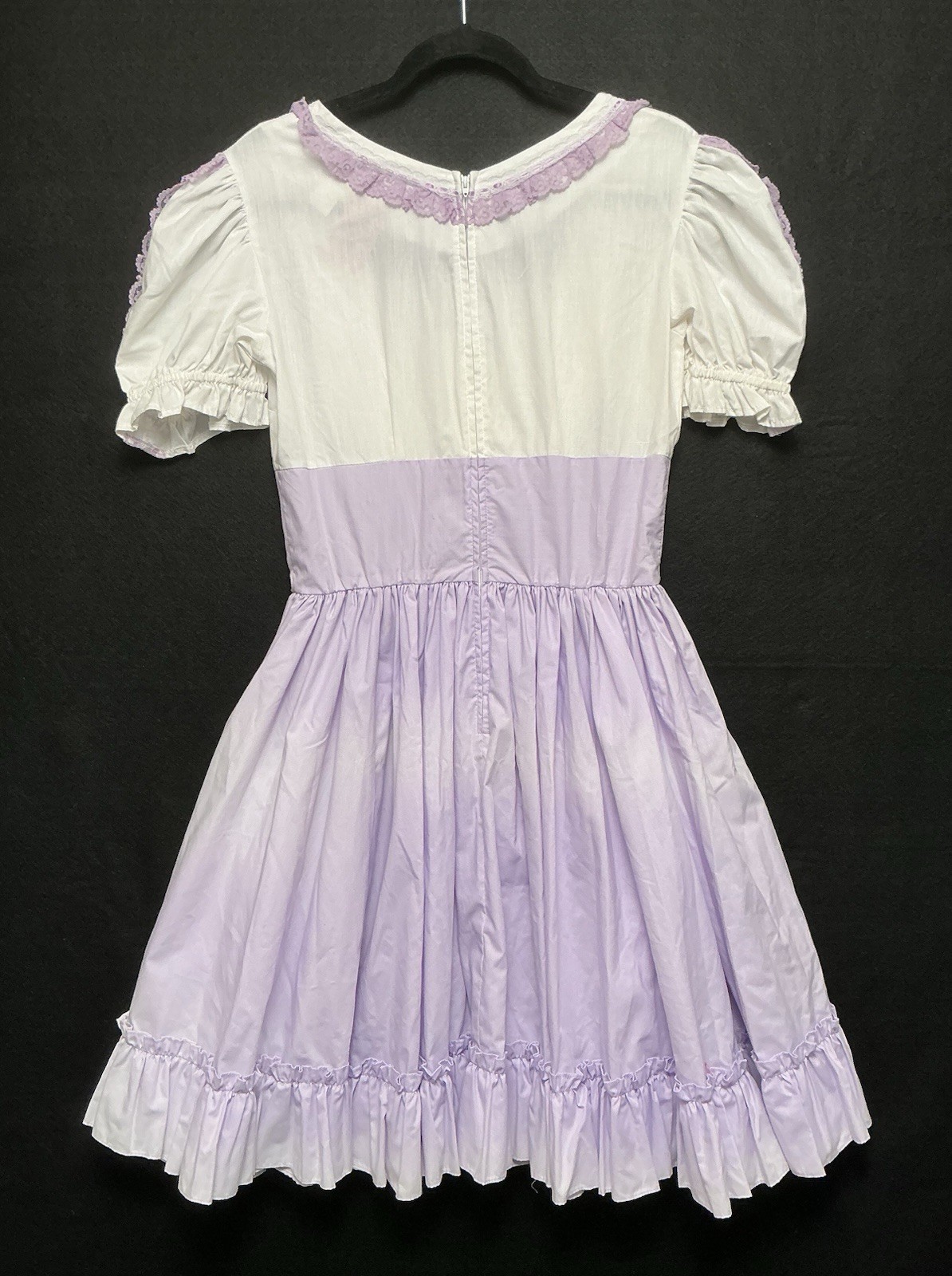 Vintage Milk Maid Dress 8 Pastel Lace Lolita Coquette Handmaiden USA