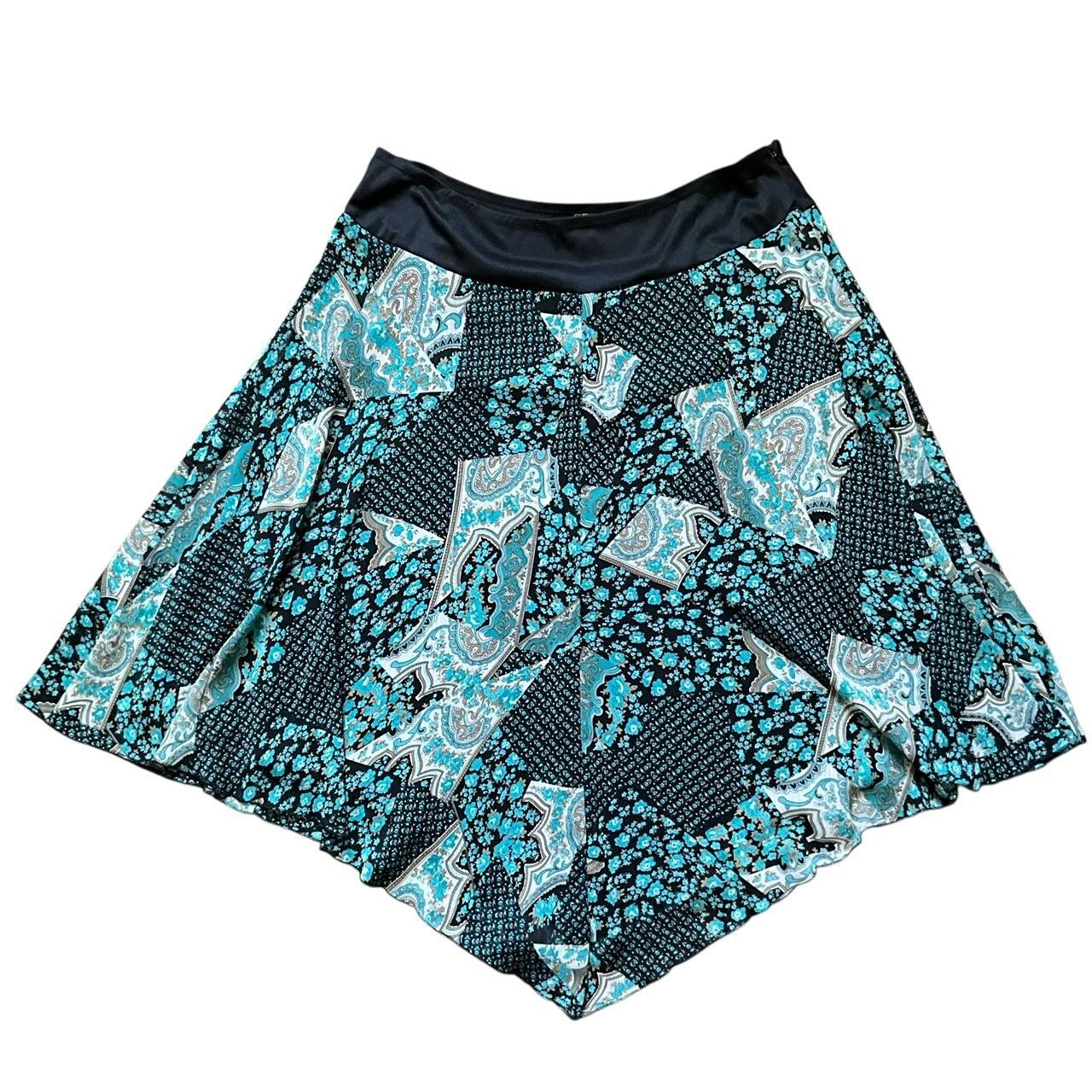 Chenault Summer Boho Handkerchief Skirt: 90s, Y2K