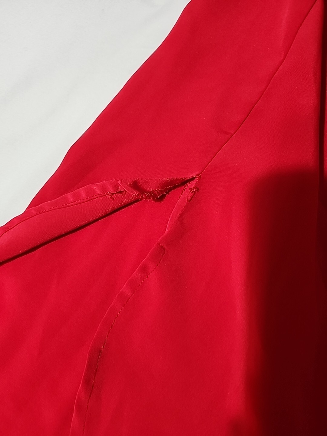 Victoria’s Secret Gold Label Double Breasted Nighty Robe Medium Red w/Satin