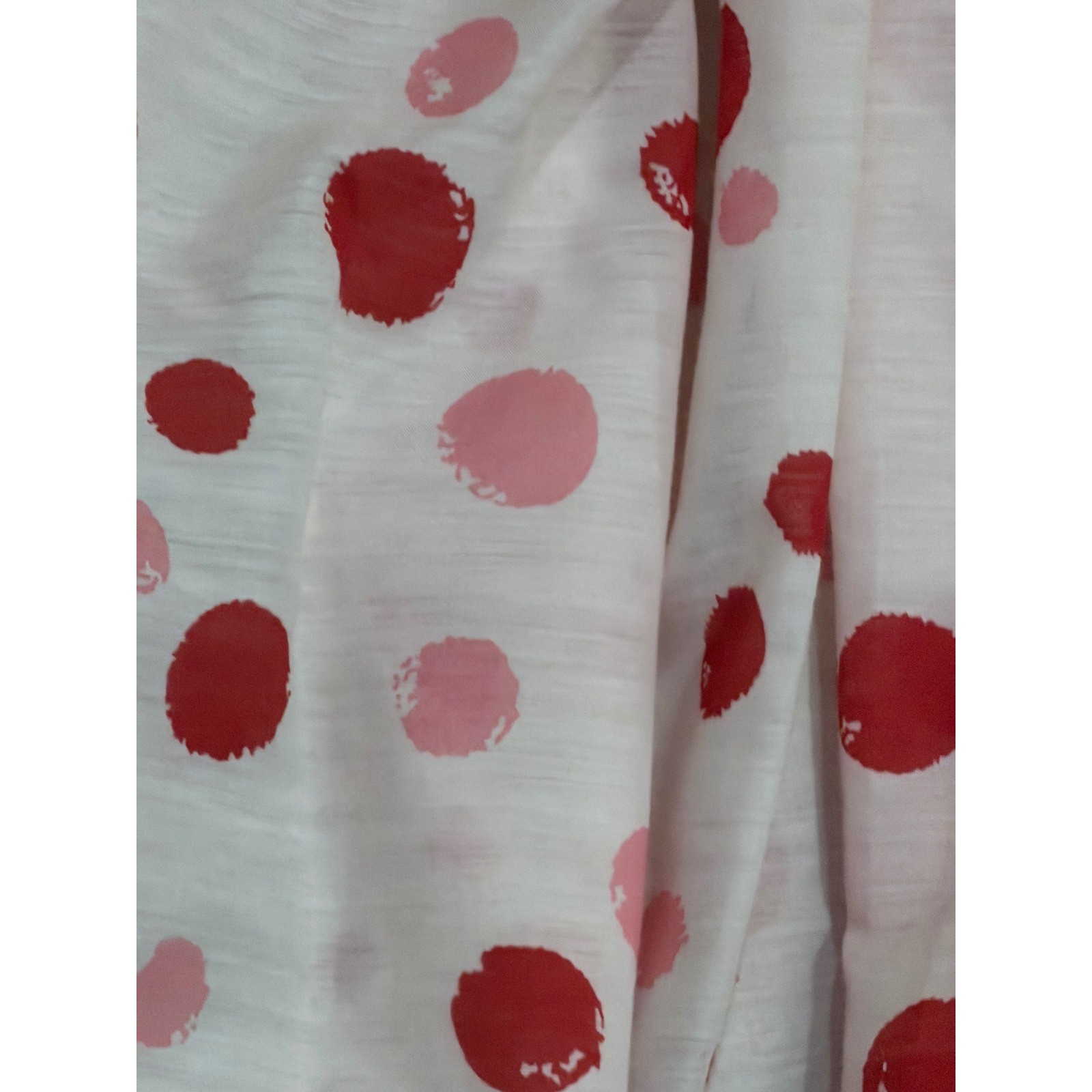 Vintage Kerrybrooke Sears Polka Dot Dress Pink Red Sleeveless Belted 50s 60s 6 8