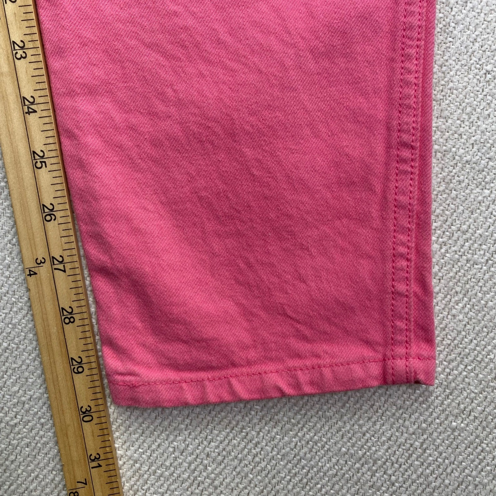 Rio Jeans Womens 11 Hot Pink Vintage High Waist Straight Leg Cotton NWT 722032