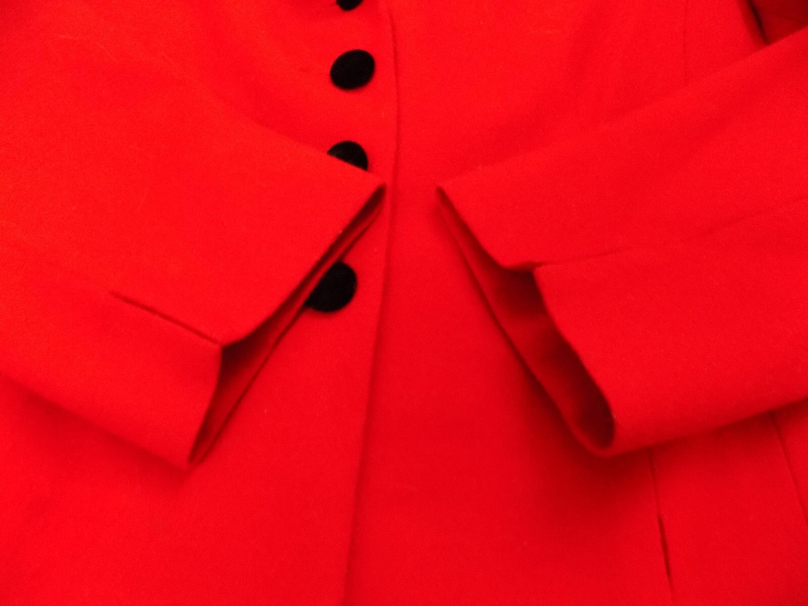 Vtg Riding Jacket Blazer Pendleton Classic Red Black Velvet Collar USA 12 Wool