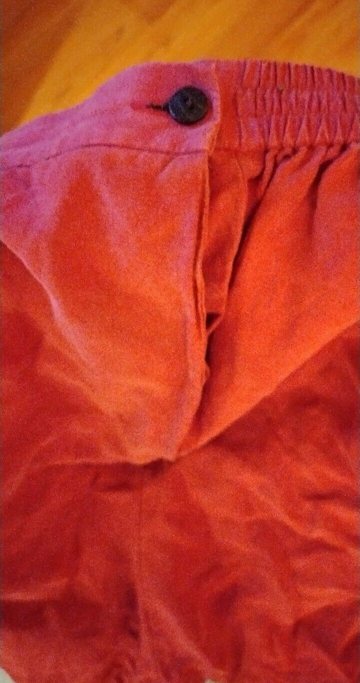 80’S ELIZABETH BY CLAIBORNE DARK RED SILK / LINEN SHORTS SZ 20P Waist 34 VG Cond