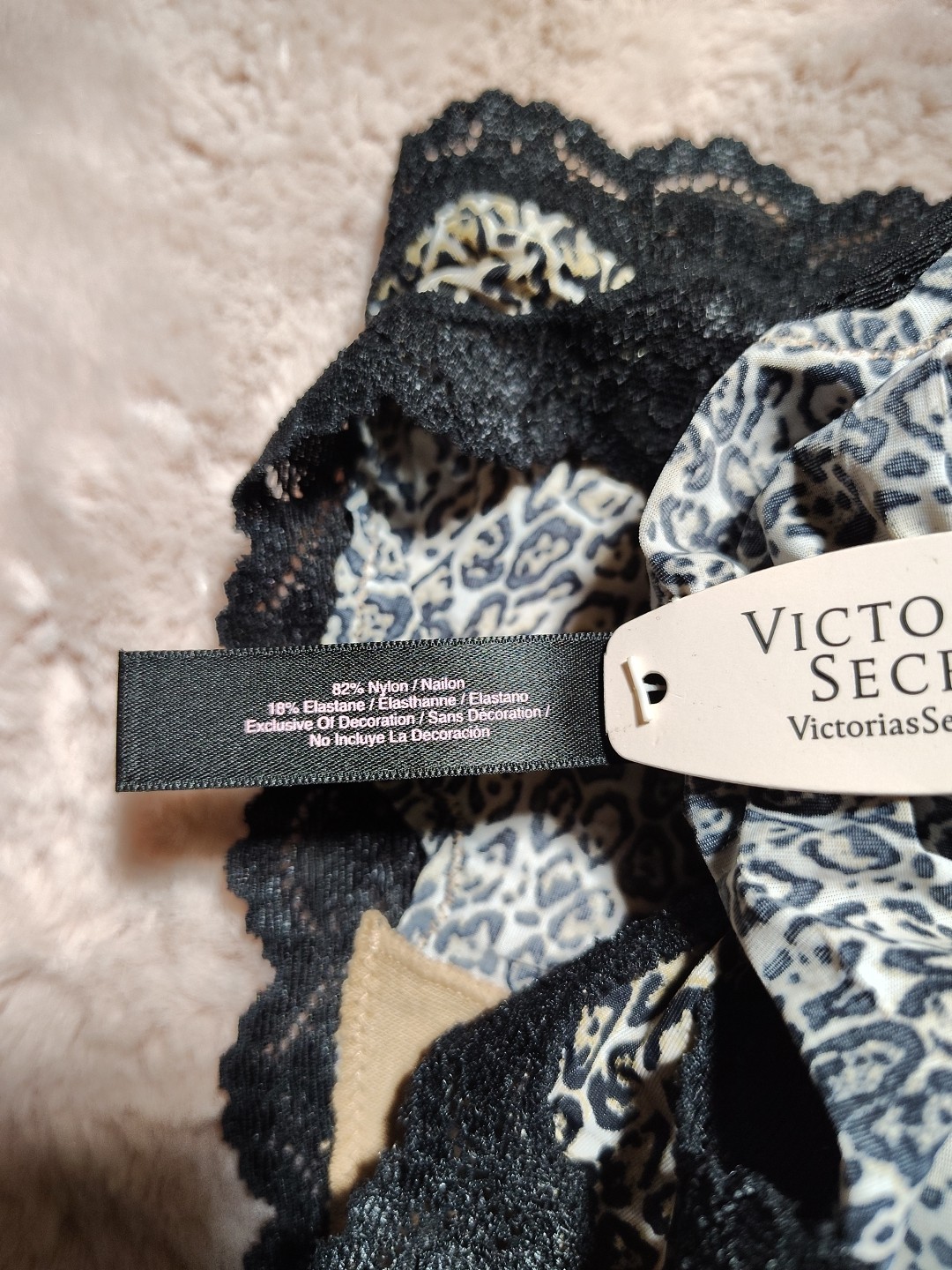 Vintage Victorias Secret Rushed Back Leopard Cheekini OS, Year 2013