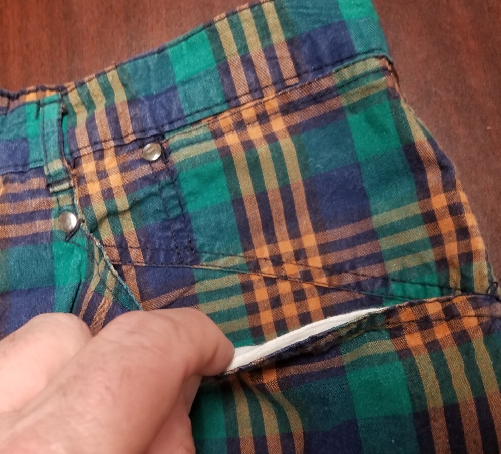 RARE Vtg 80s FIORUCCI Plaid Pants US 30-31 Punk Designer Italy Retro Grunge 70s