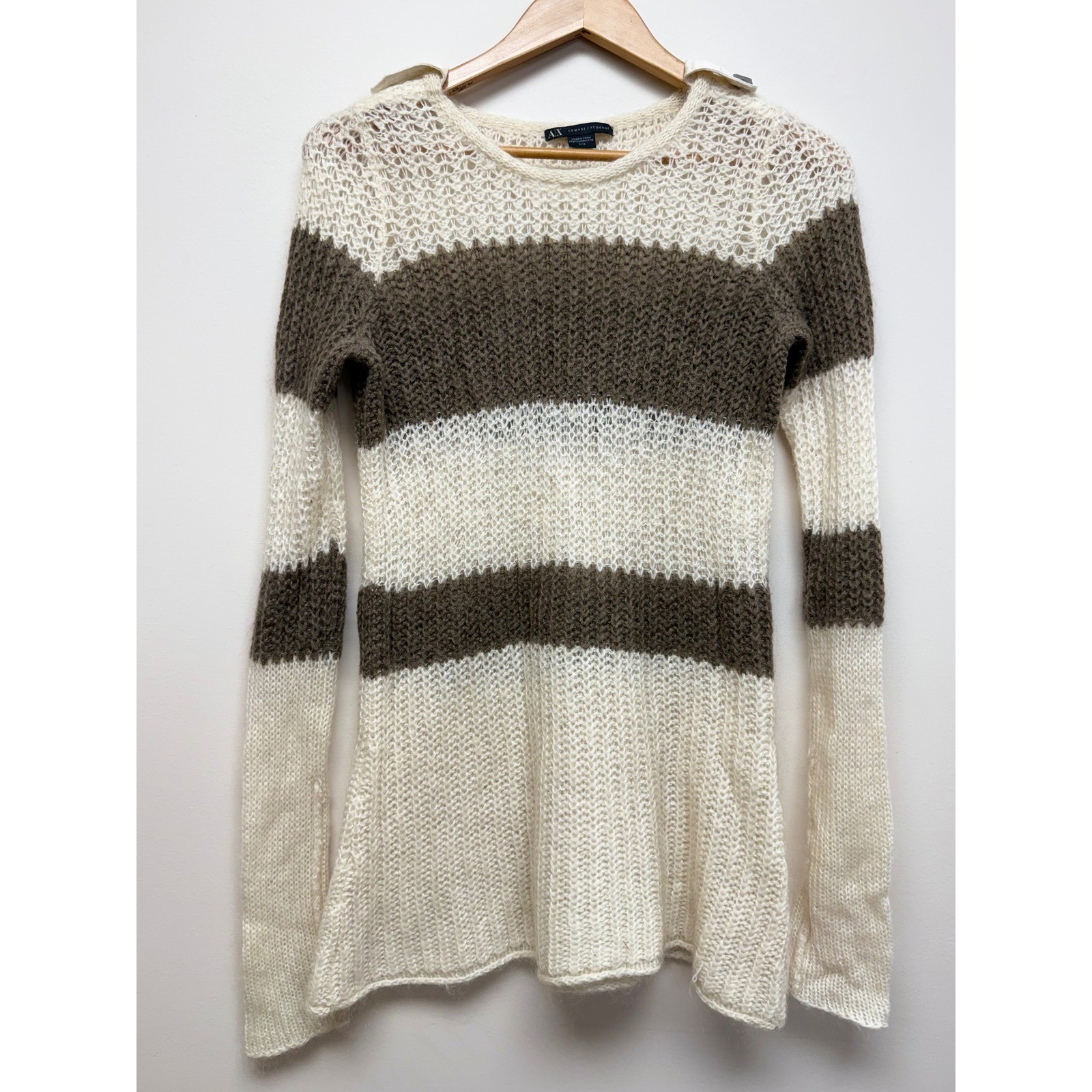 Vtg Armani Exchange Mohair Sweater Sz M