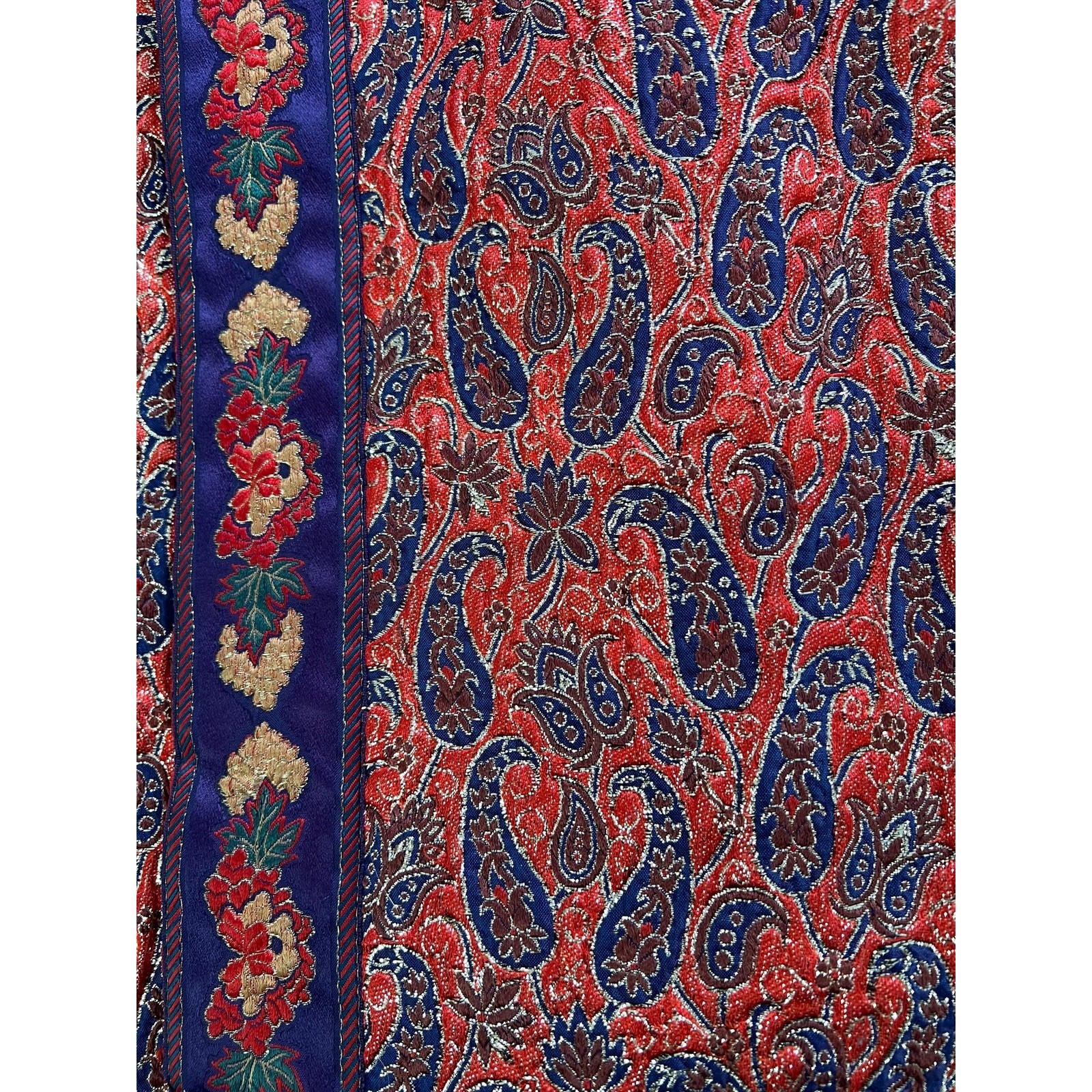 1969 Dress / 60s Geoffrey Beene Documented Metallic Brocade Dress / Extra Small