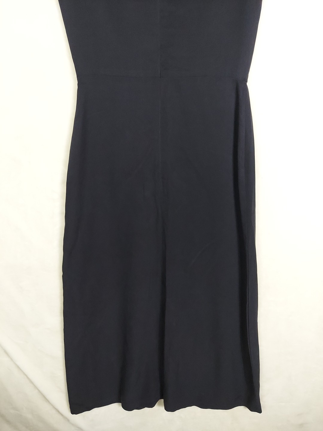 VTG Y2K Jones New York Sheath Maxi Dress Womens 6 Blk 100%Silk Holiday Party