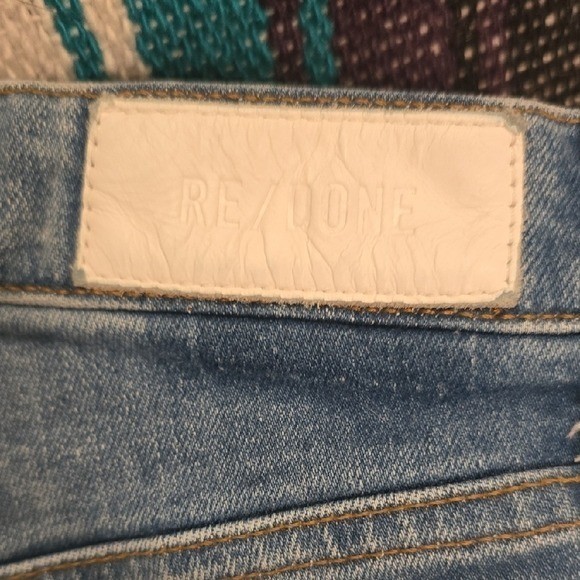 RE/DONE Vain Stove Pipe Jeans 25 High Rise Straight Leg Designer Denim