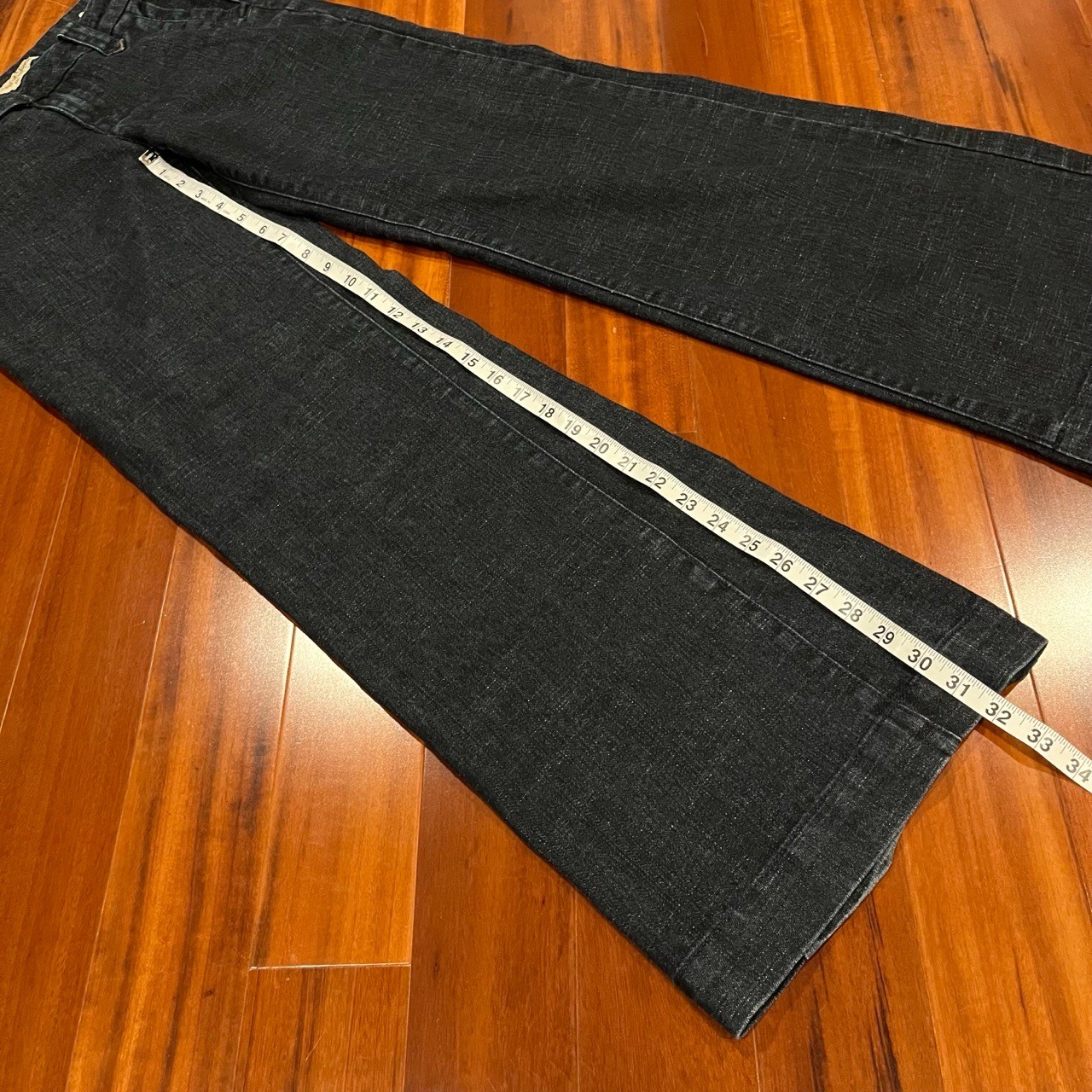 Paris Blues Dark Blue Jeans Wide Leg Y2K Denim Trouser Pants Size 9