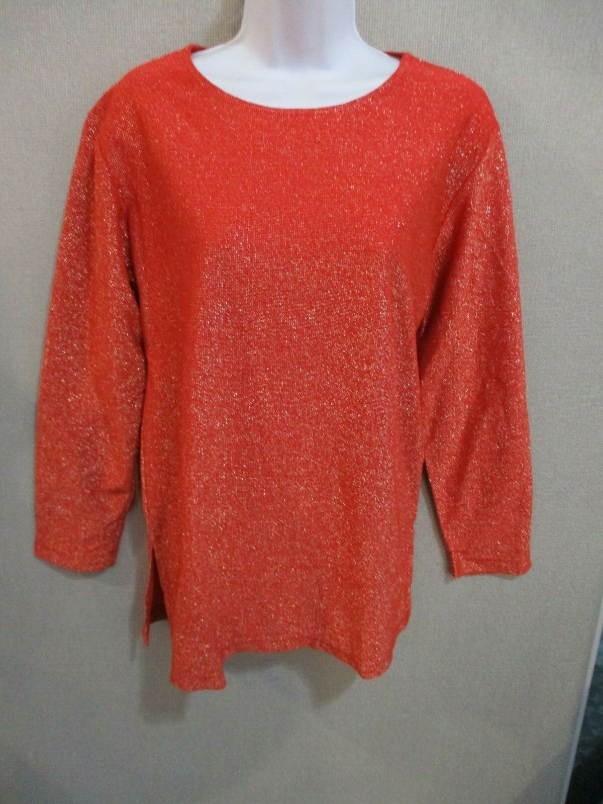 90’s Cervelle Sparkly Metallic Sweater Size Small Made in USA