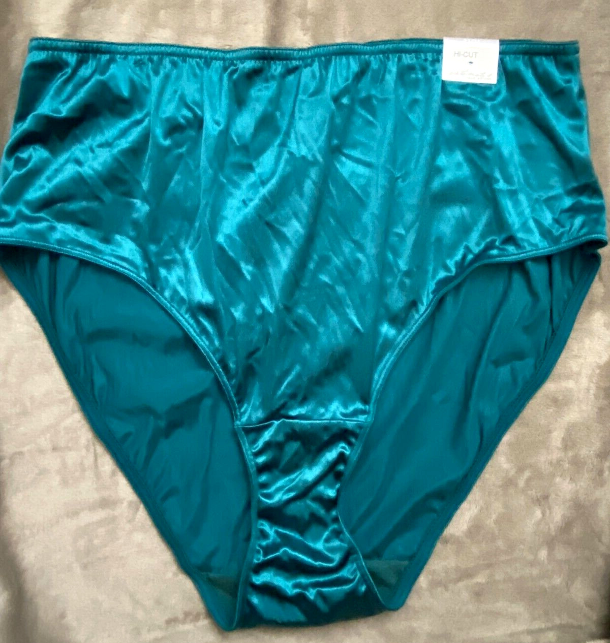 Lane Bryant~ Second Skin High Gloss Dark Green Stretch Satin Panties NWT 22/24