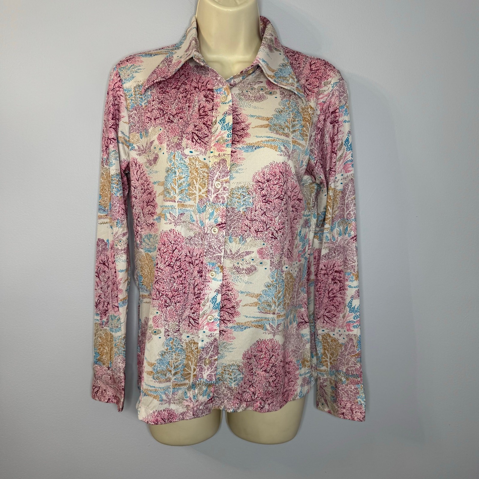 Helen Sue Vintage 80’s Button Down Pointed Collar Women’s L