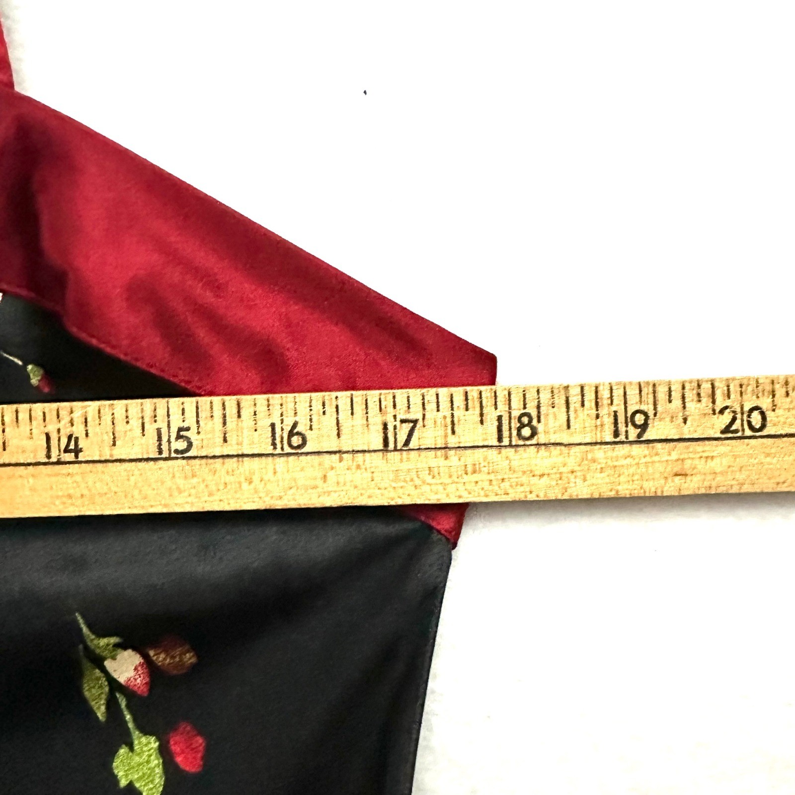 Jones New York L Large Floral Satin Slip Dress Square Neck Vintage 90s Romantic