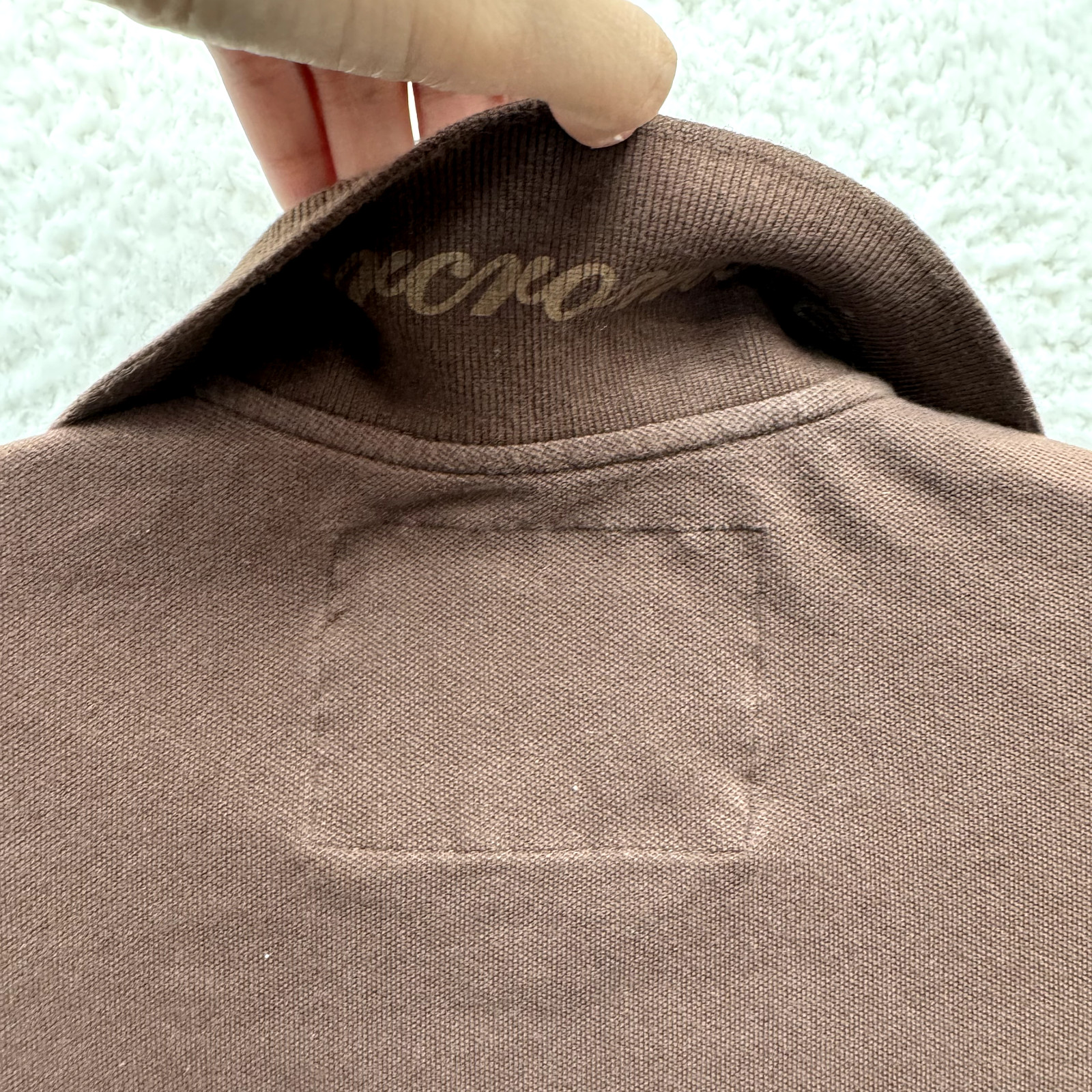 Y2K Vintage Abercrombie Polo Top XS S Brown Bella Swan Fairy Grunge Whimsigoth