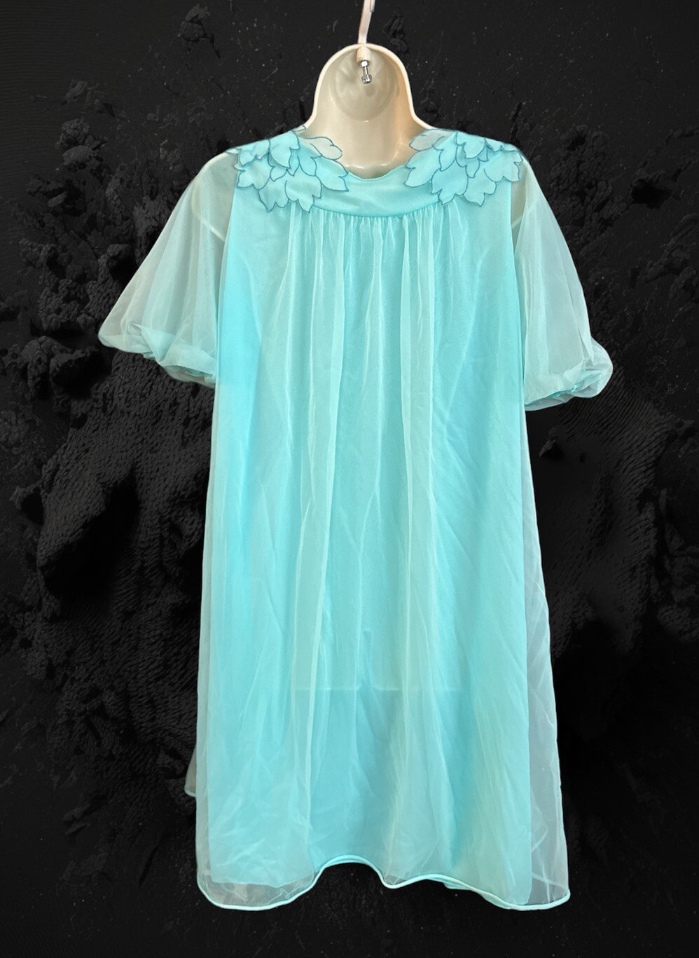 Laros Nylon Peignoir Robe Only Size SM Made in USA Style 1078 Vintage