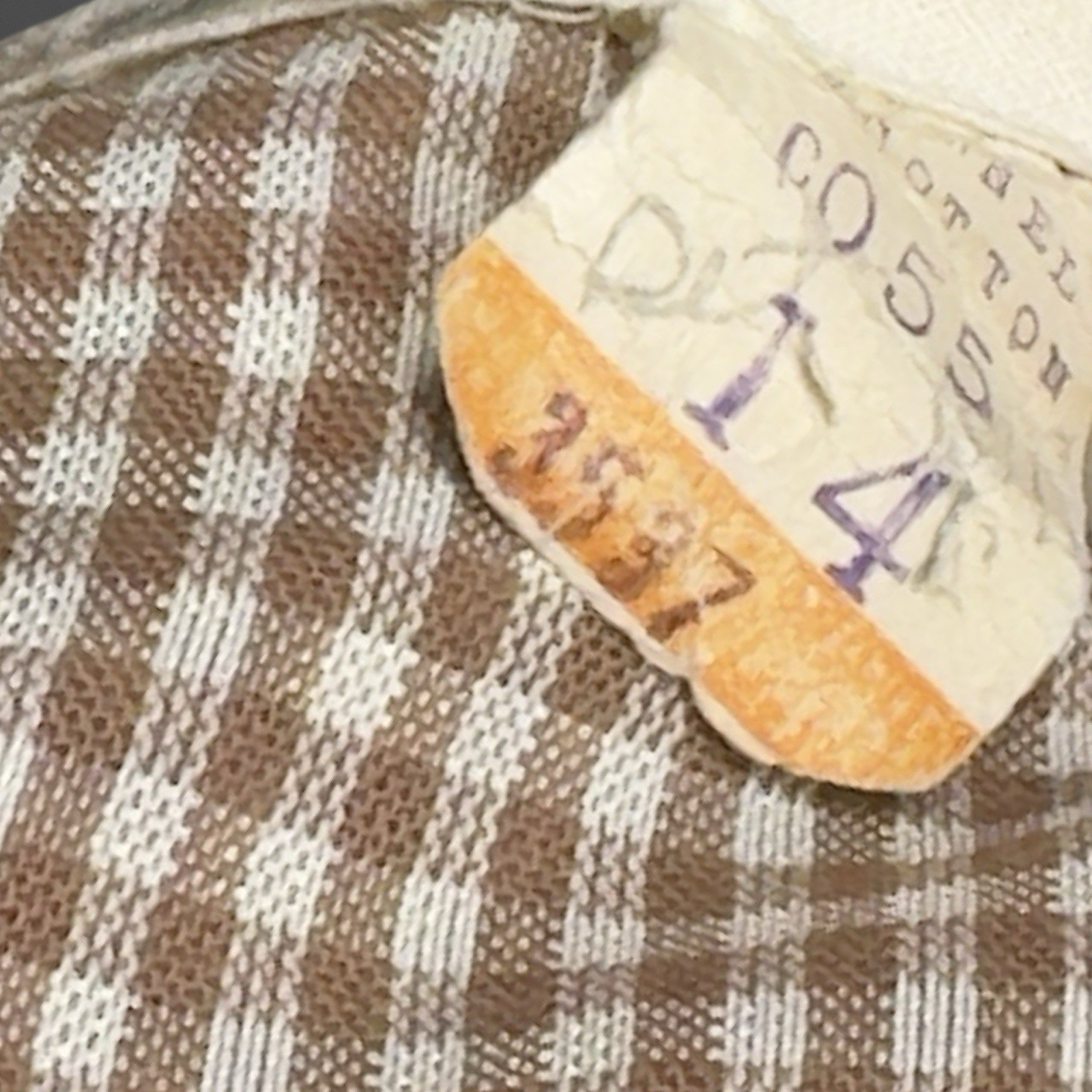 1950s Gingham Sleeveless Blouse Peter Pan Collar Vintage Movie Sony Studios