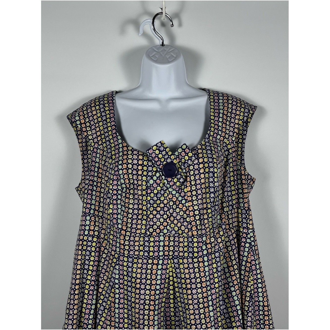 Cherry Velvet Retro Candy Sookie Silhouette Dress 100% Cotton Size 0X (XXL)