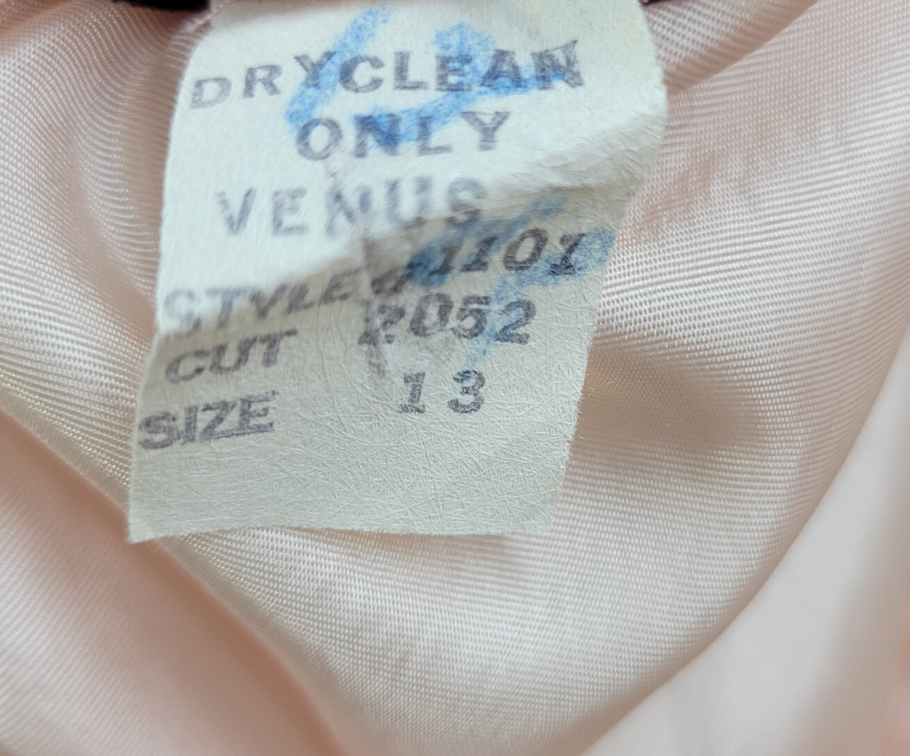 Vtg Totto Barbiecore Bodycon Dress Pastel Pink Lace Overlay Satin Open Back 13