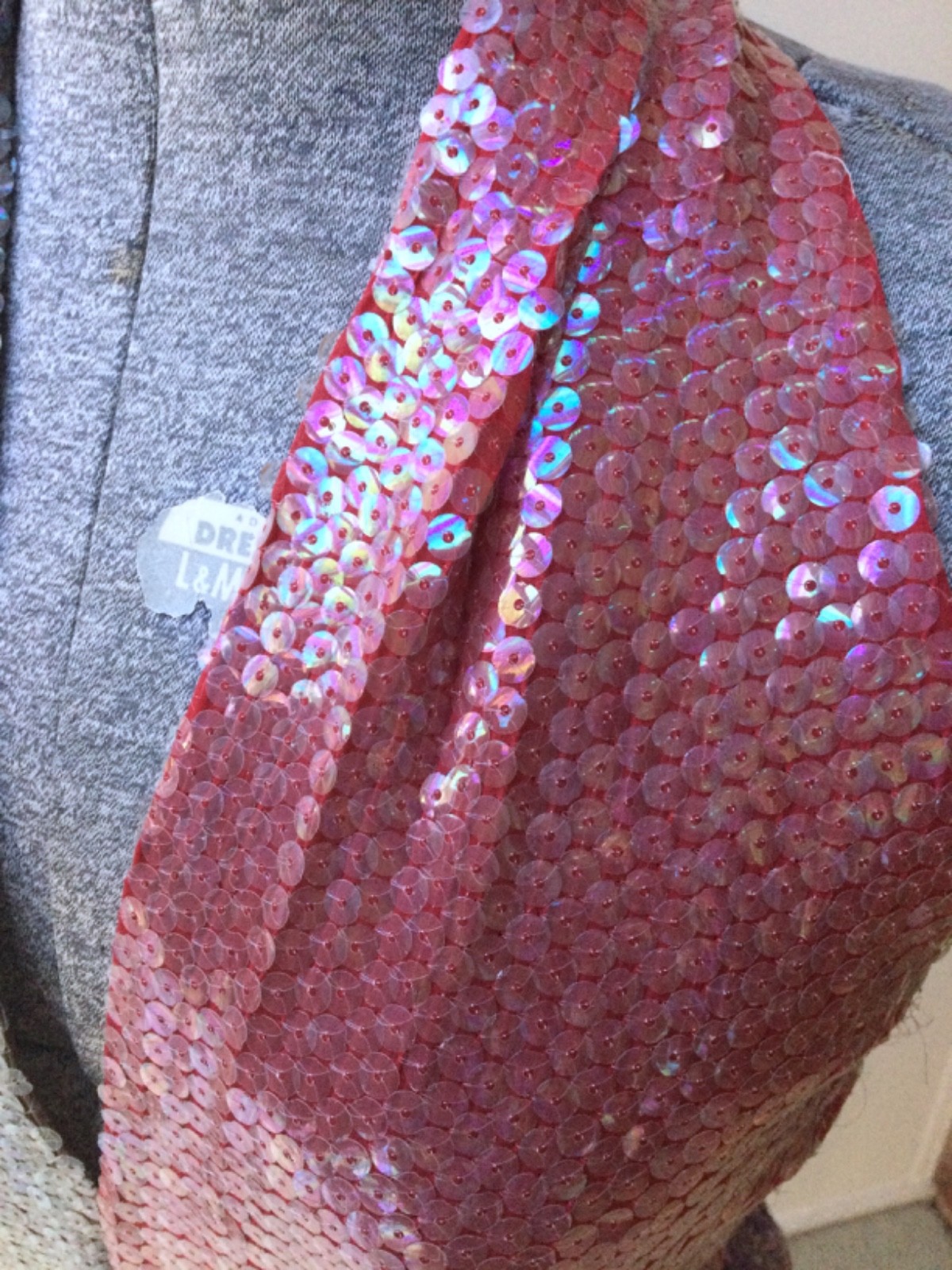 Vintage 1970’s Bill Blass Colorblock Silk and Sequin Halter Gown