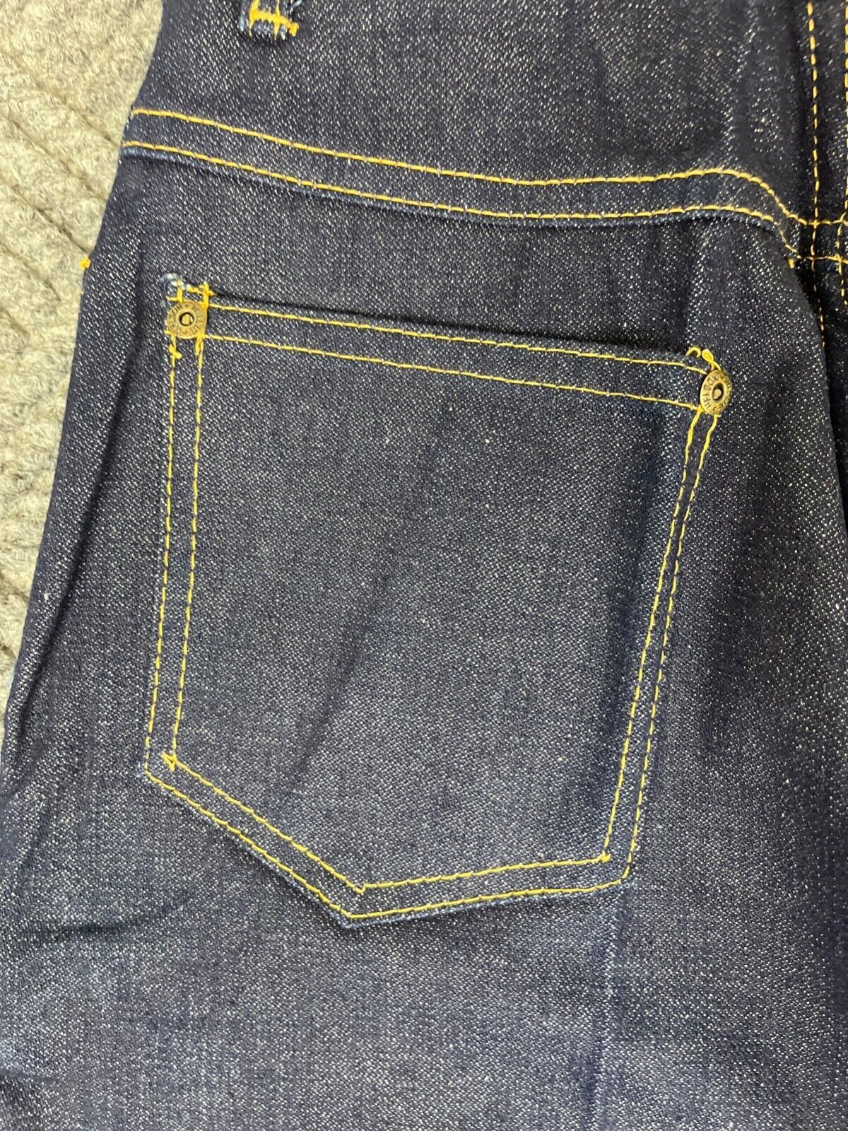 Vintage 80s WILLIE NELSON Denim Jeans Adult 26×35 Blue Dark Wash Embroidered NOS