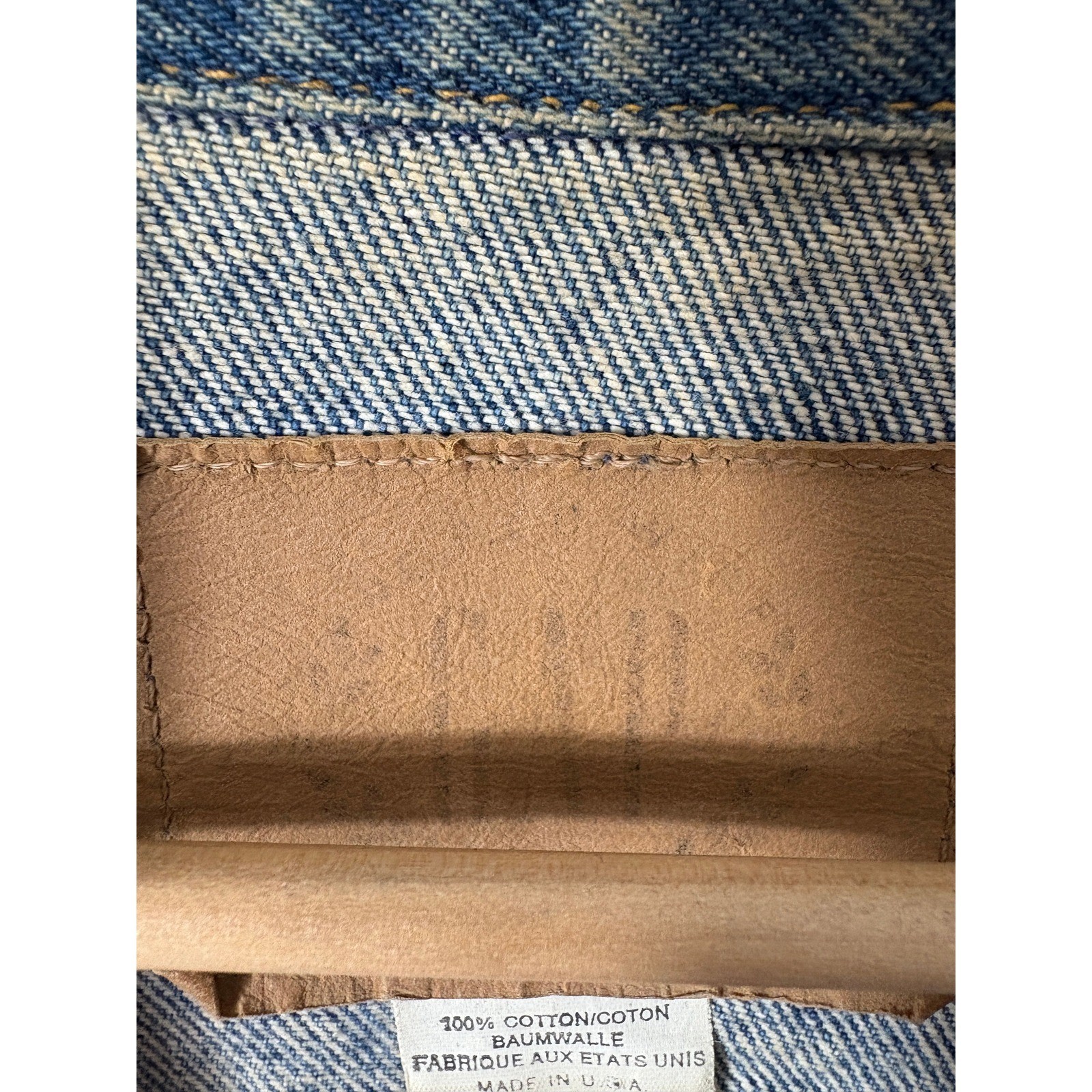 Vintage Gap Denim Jacket Western Southwest Painted Cow Skull Fringe Unique Small