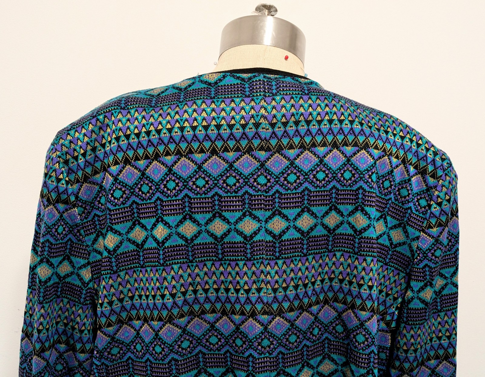Vintage Tracy Richards Multicolor Long Sleeve Knit Sweater 22Wp Artsy Mature Fun