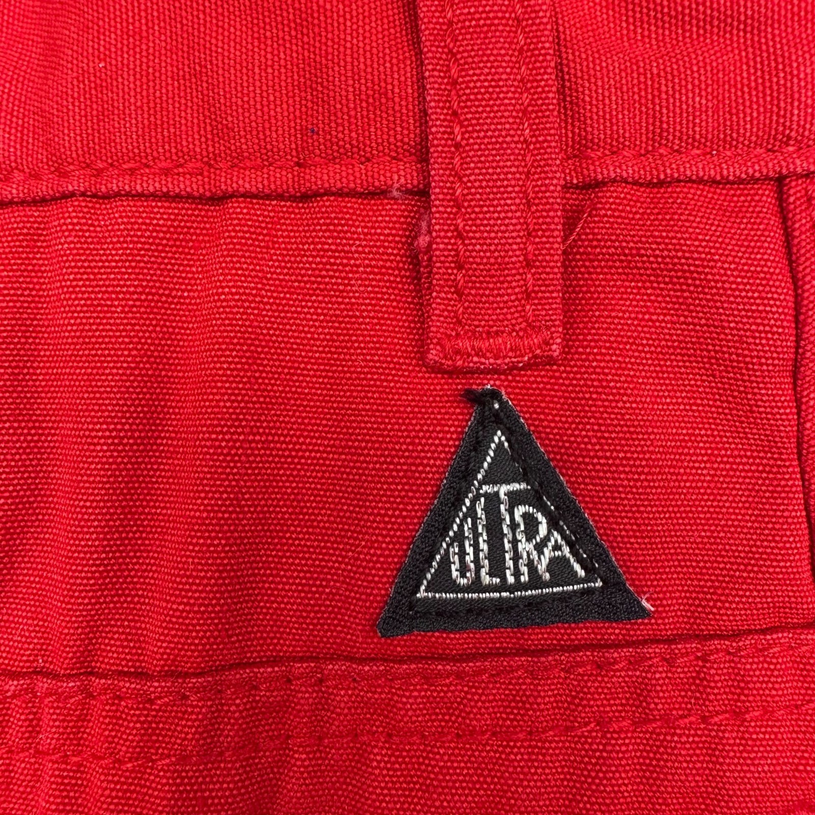 Vintage Red High Waisted Pants Womens Size 9 Ultra Hong Kong 1980s Retro Fashion