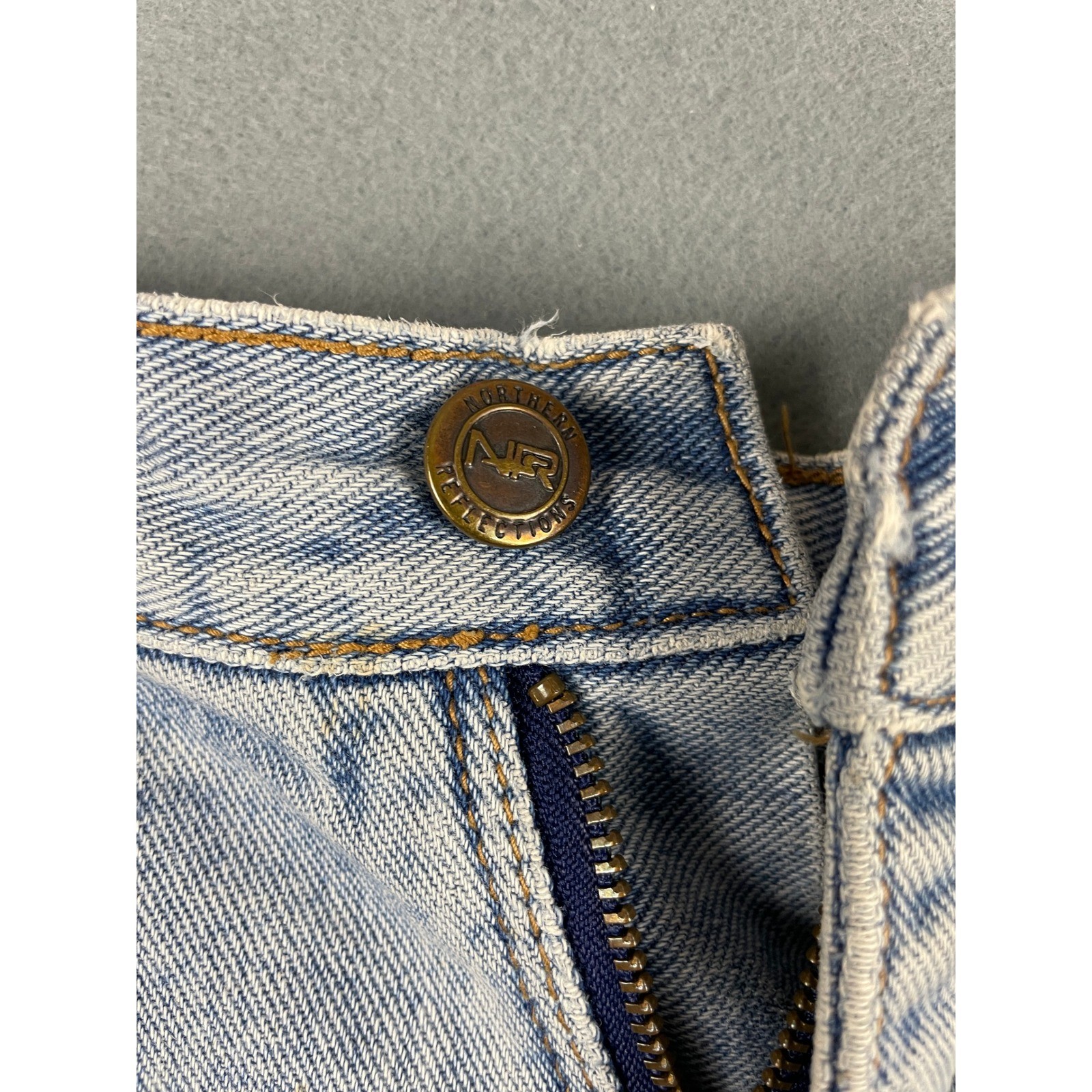 Northern Reflections Denim Mom Shorts 90s Boho Retro Light Wash Cotton 27
