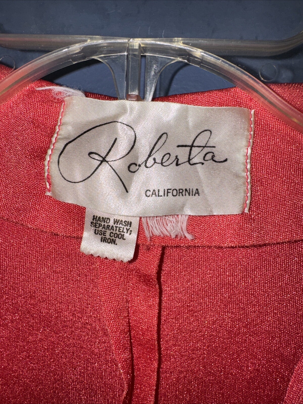 Long Polyester Caped Dress, Sunshine Orange, 1960 Roberta California Polyester