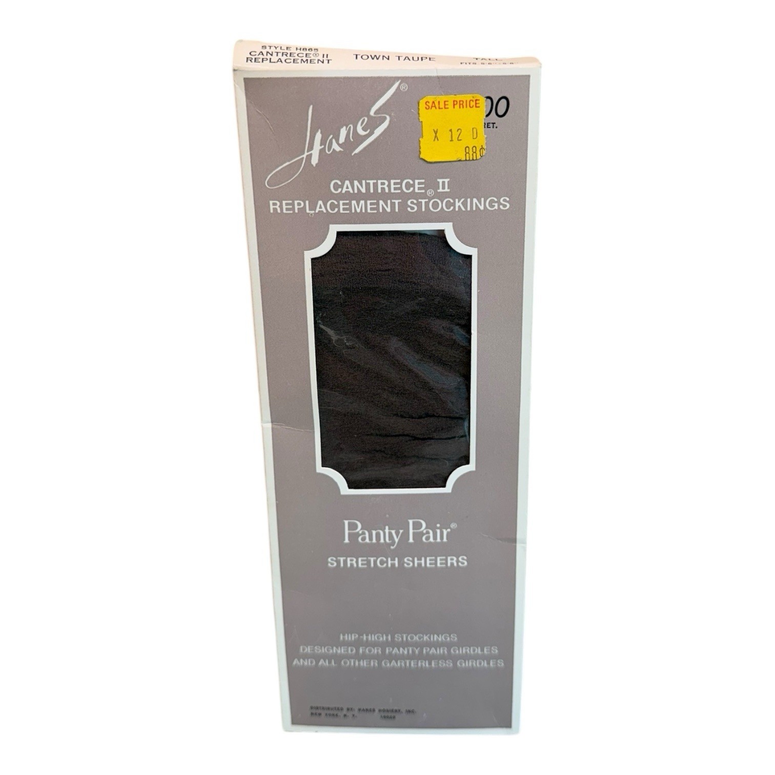 Hanes Cantrce Replacement Stockings Panty Pair Stretch Sheers Town Taupe Tall