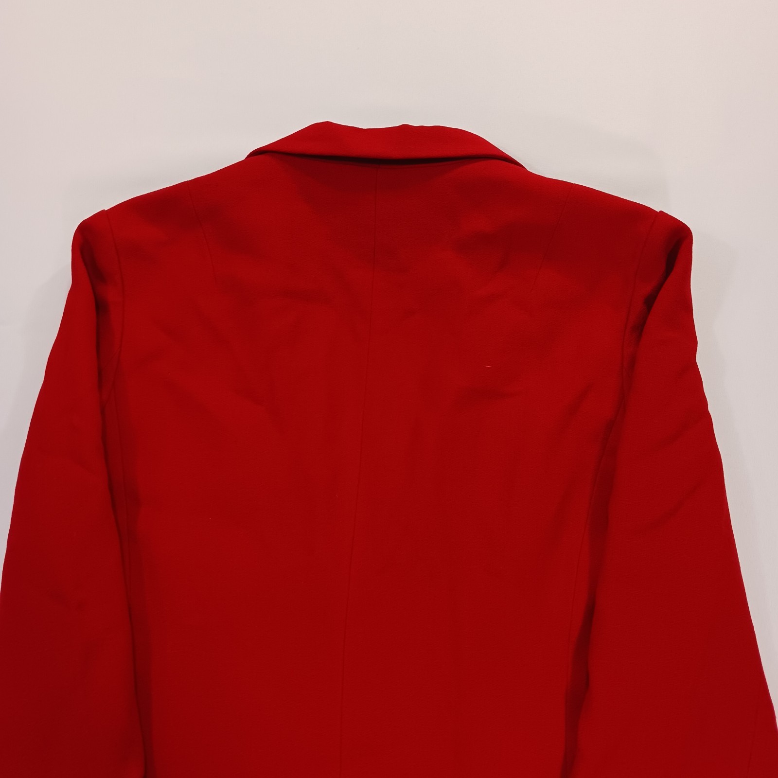 Vintage I. Magnin David Hayes Women’s Red 100% Pure Wool Blazer Jacket Size 14